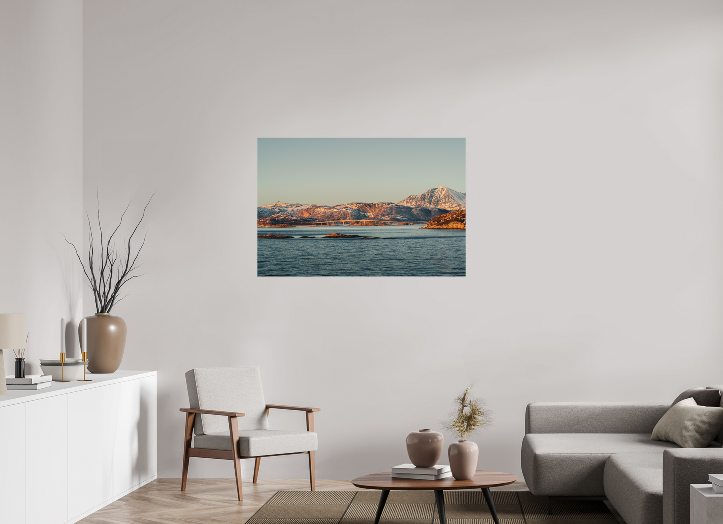120 x 80 cm, Direct Printing On Aluminum Dibond Senja
