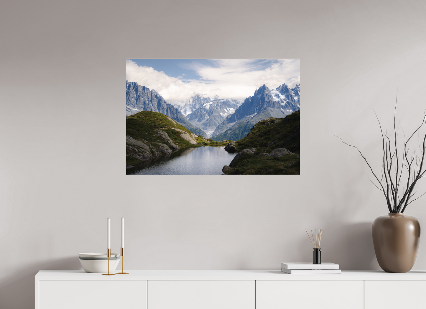 90 x 60 cm, Photo Print Under Acrylic Glass Mer de Glace