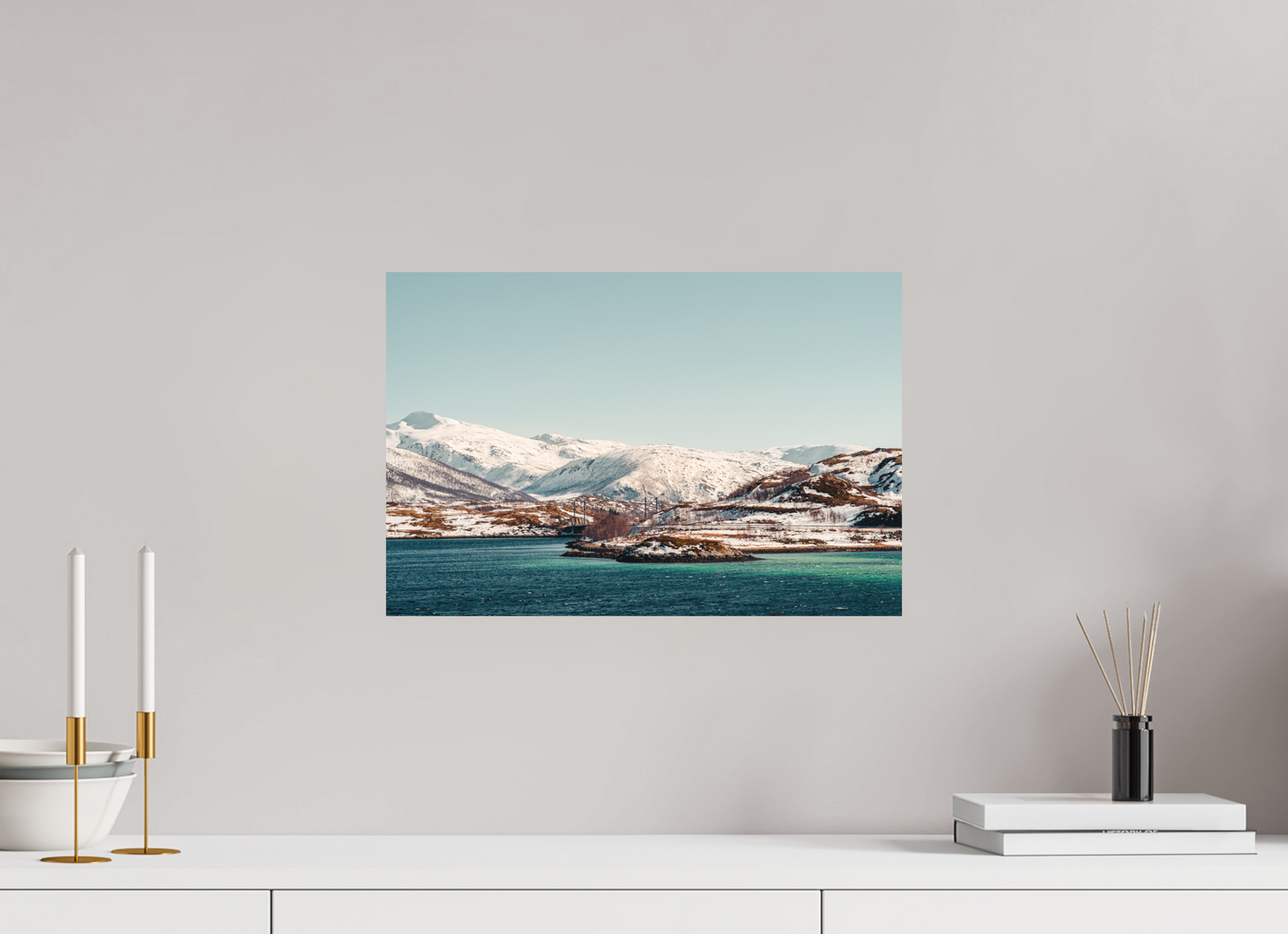 45 x 30 cm, Direct Printing On Aluminum Dibond Senja II