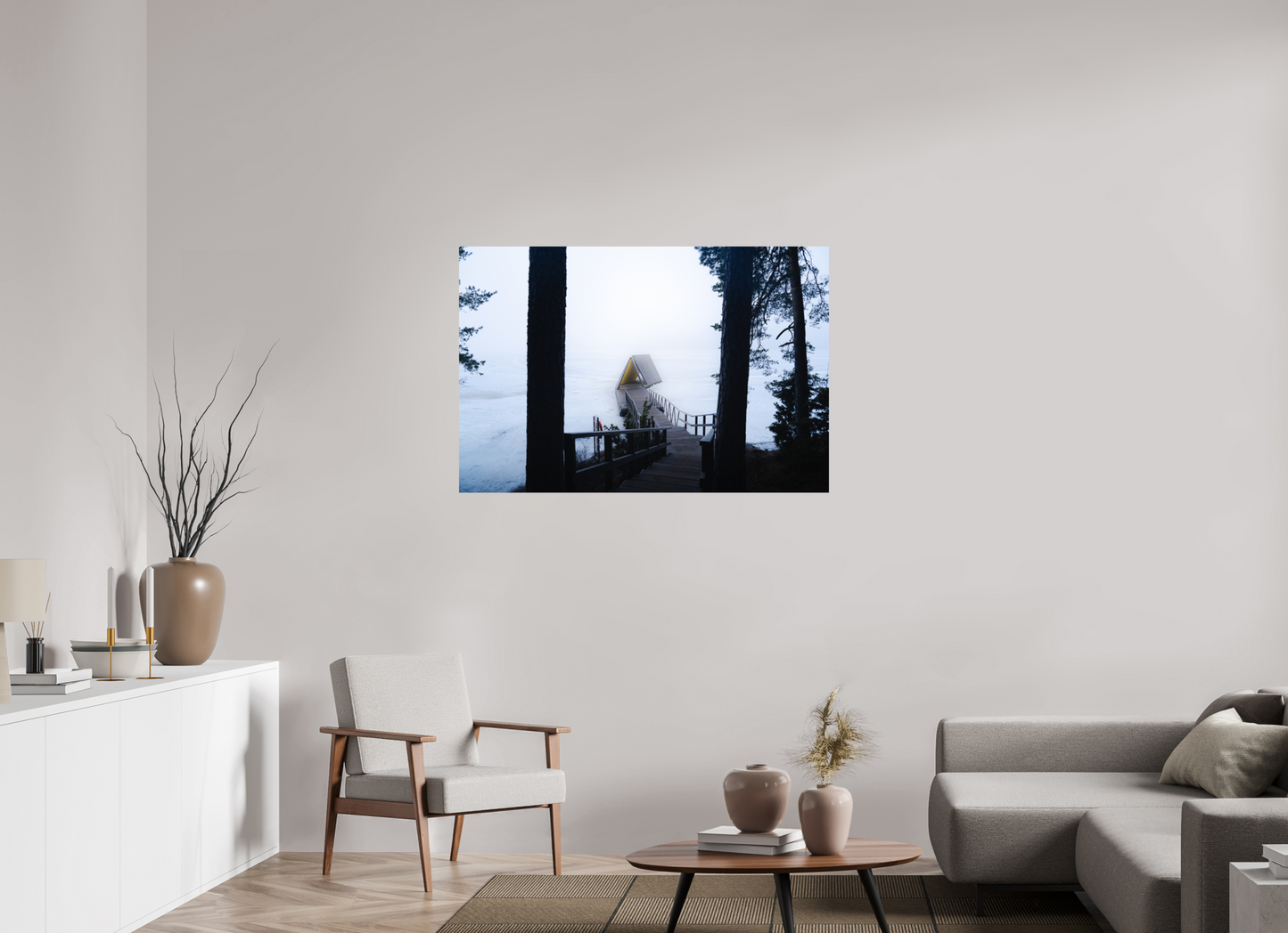 120 x 80 cm, Photo Print On Fuji Crystal DP II Refuge d'hiver