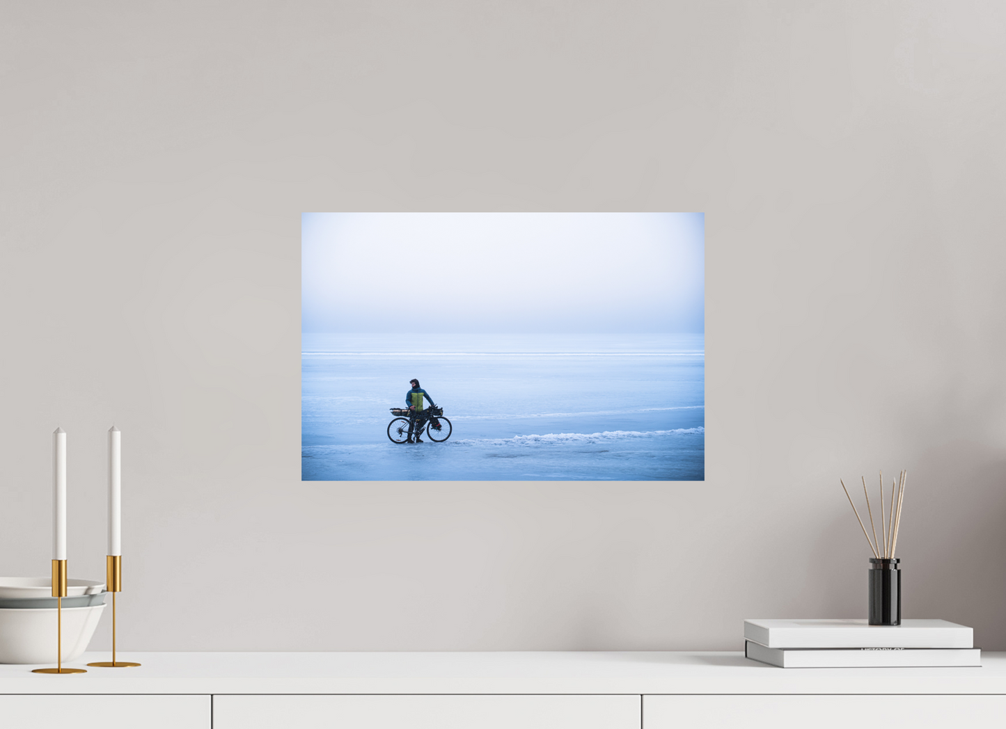45 x 30 cm, Direct Printing On Aluminum Dibond Une page blanche