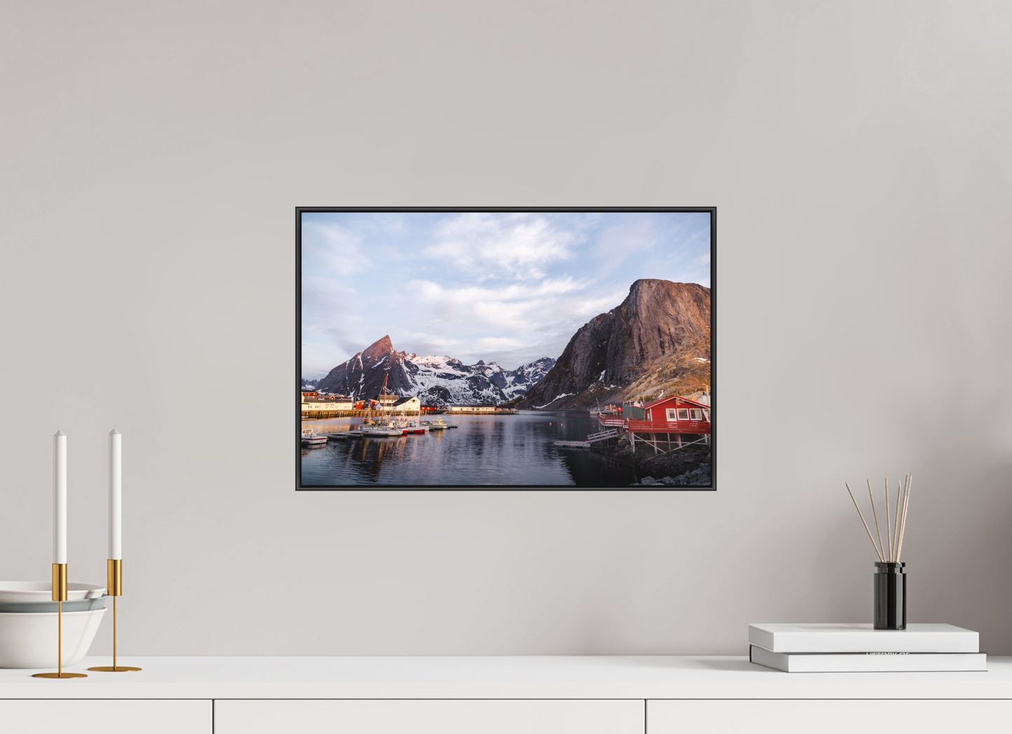 45 x 30 cm, Frame Aluminum Black Acrylic Glass Reine I