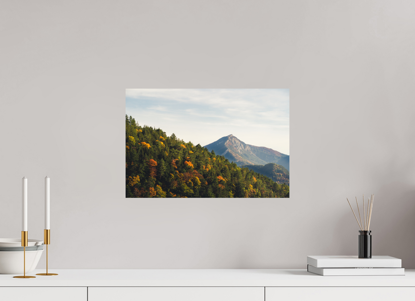 45 x 30 cm, Photo Print On Fuji Crystal DP II Le Diois en Automne