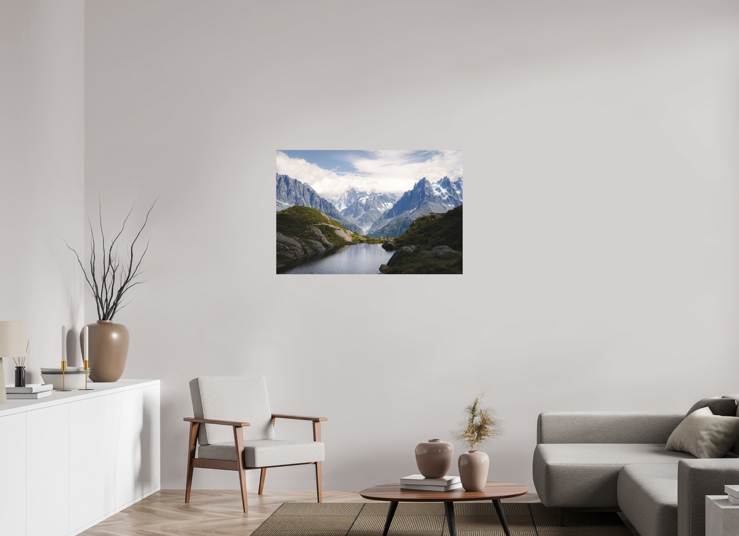 105 x 70 cm, Direct Printing On Aluminum Dibond Mer de Glace