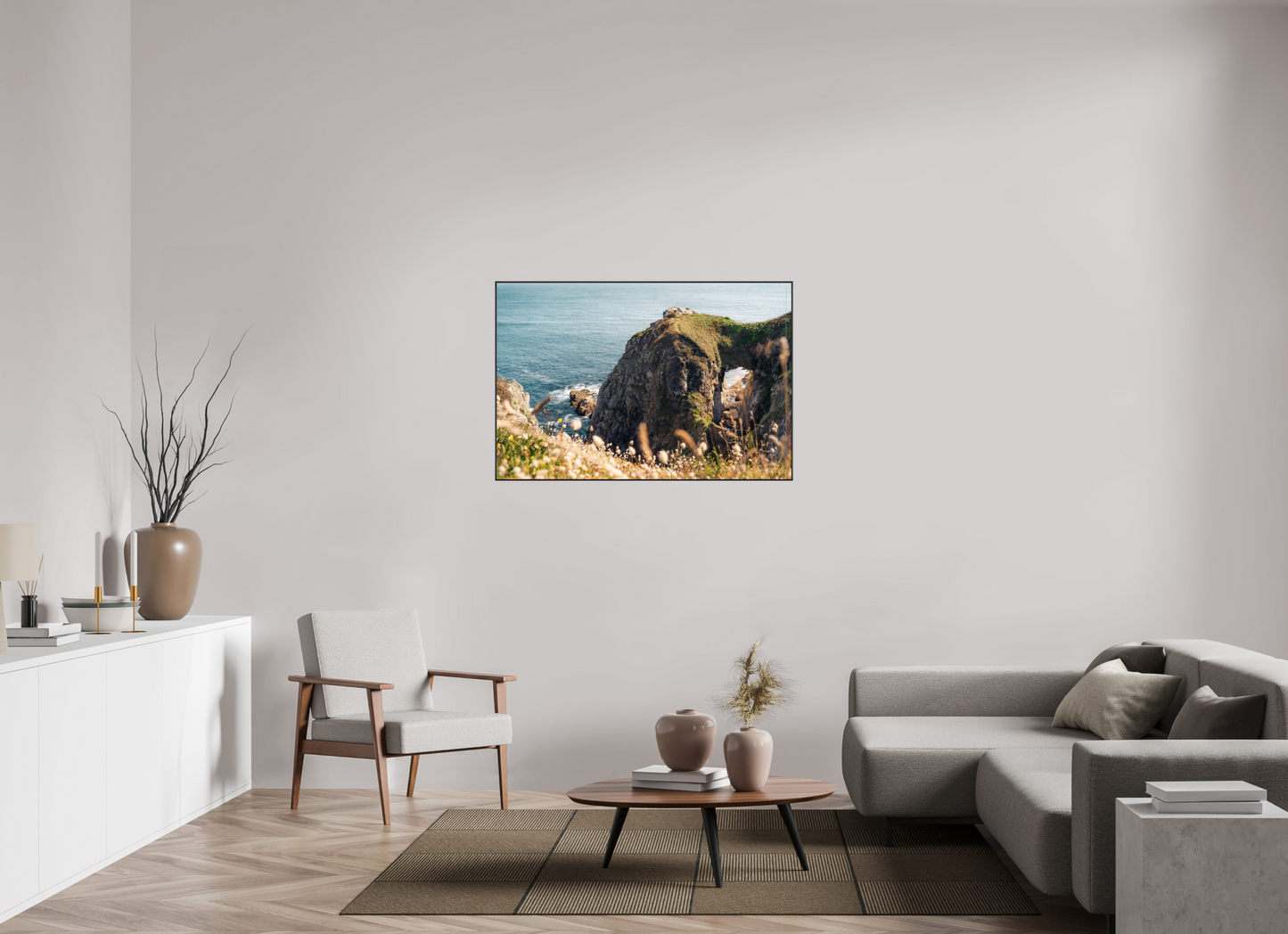 120 x 80 cm, Frame Aluminum Black Acrylic Glass Porzann