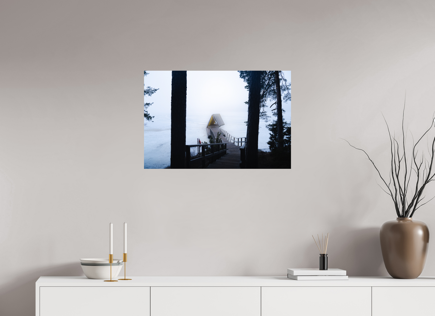 75 x 50 cm, Photo Print On Fuji Crystal DP II Refuge d'hiver