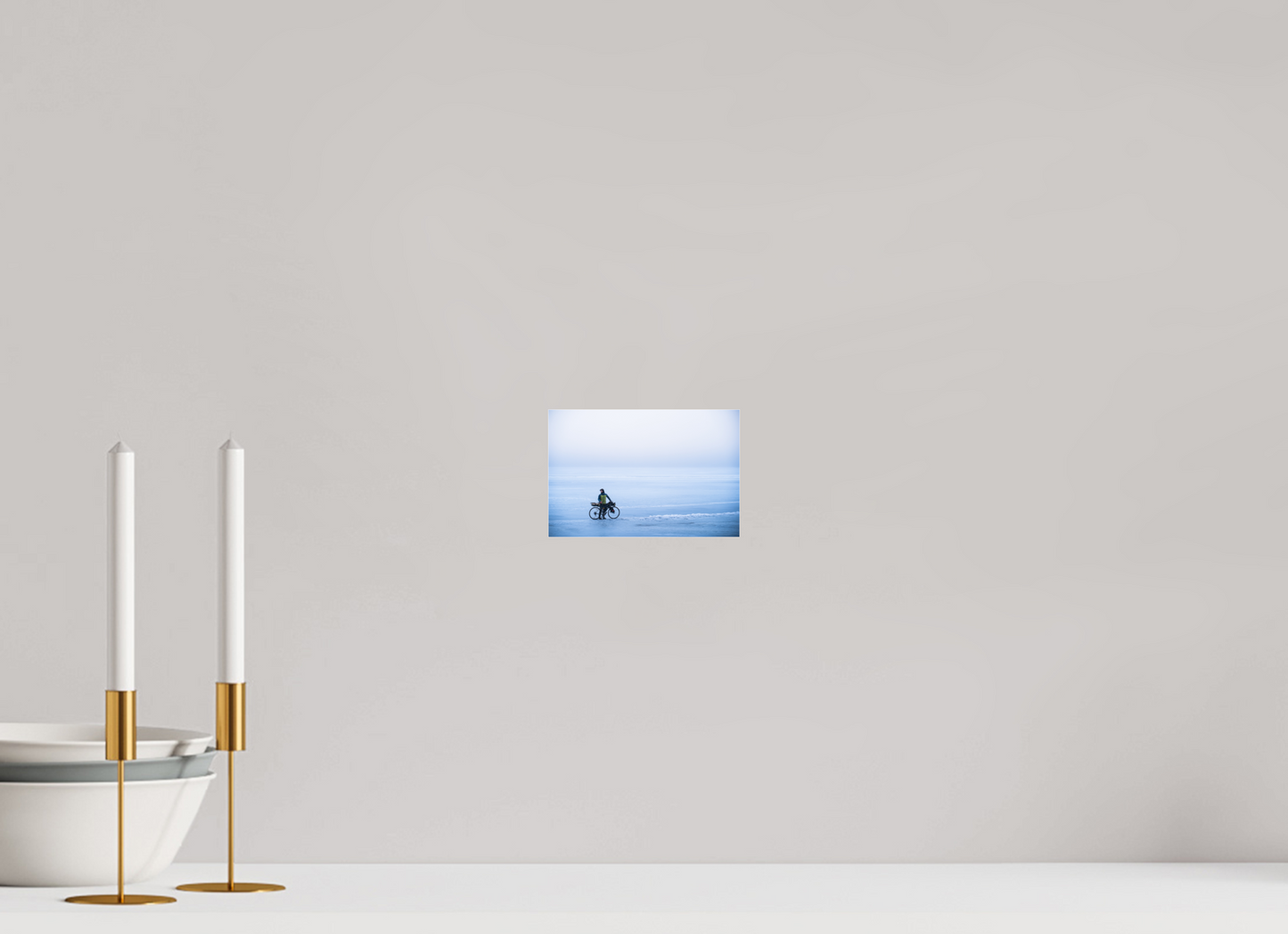 15 x 10 cm, Photo Print Under Acrylic Glass Une page blanche