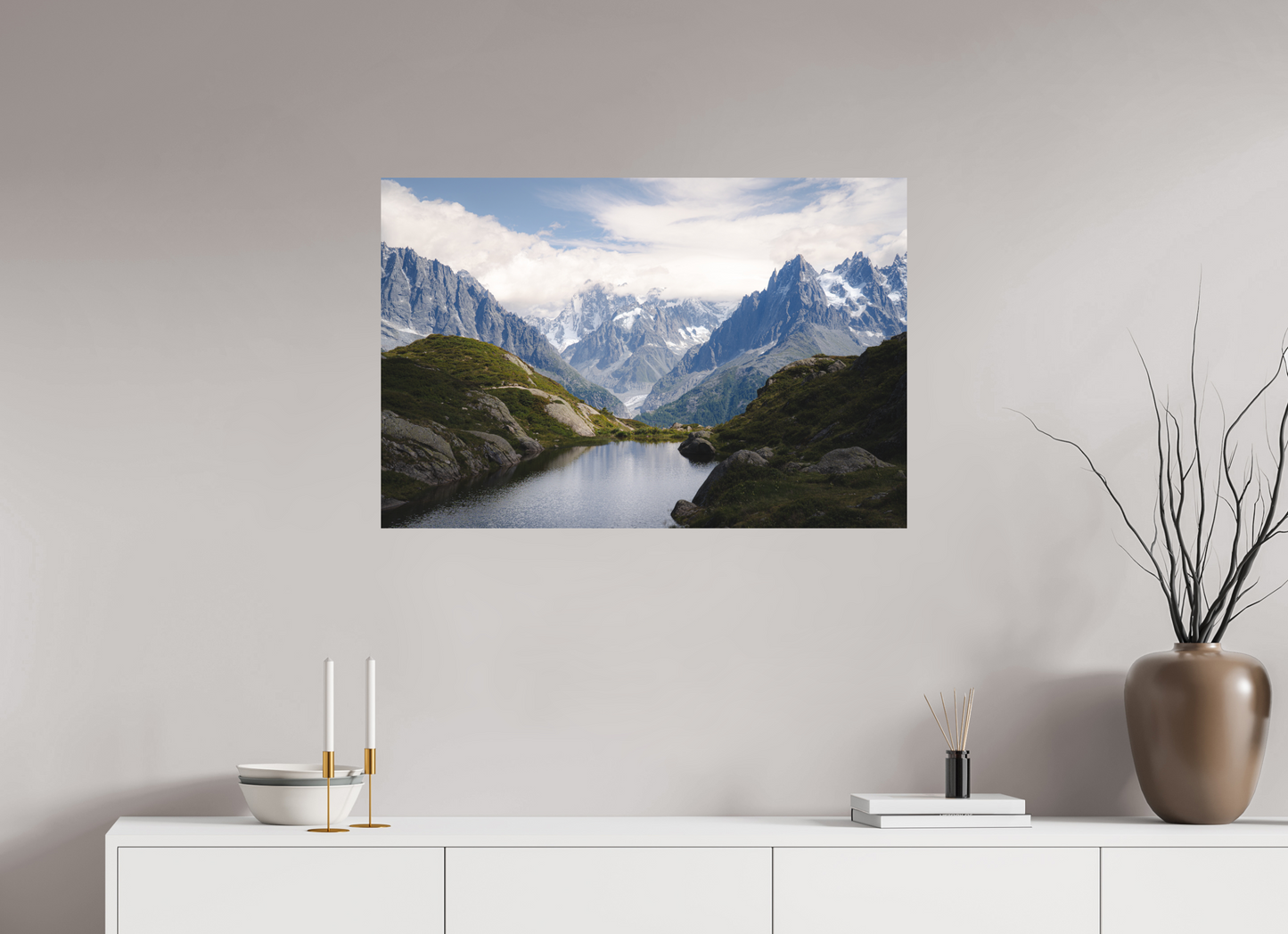 90 x 60 cm, Direct Printing On Aluminum Dibond Mer de Glace