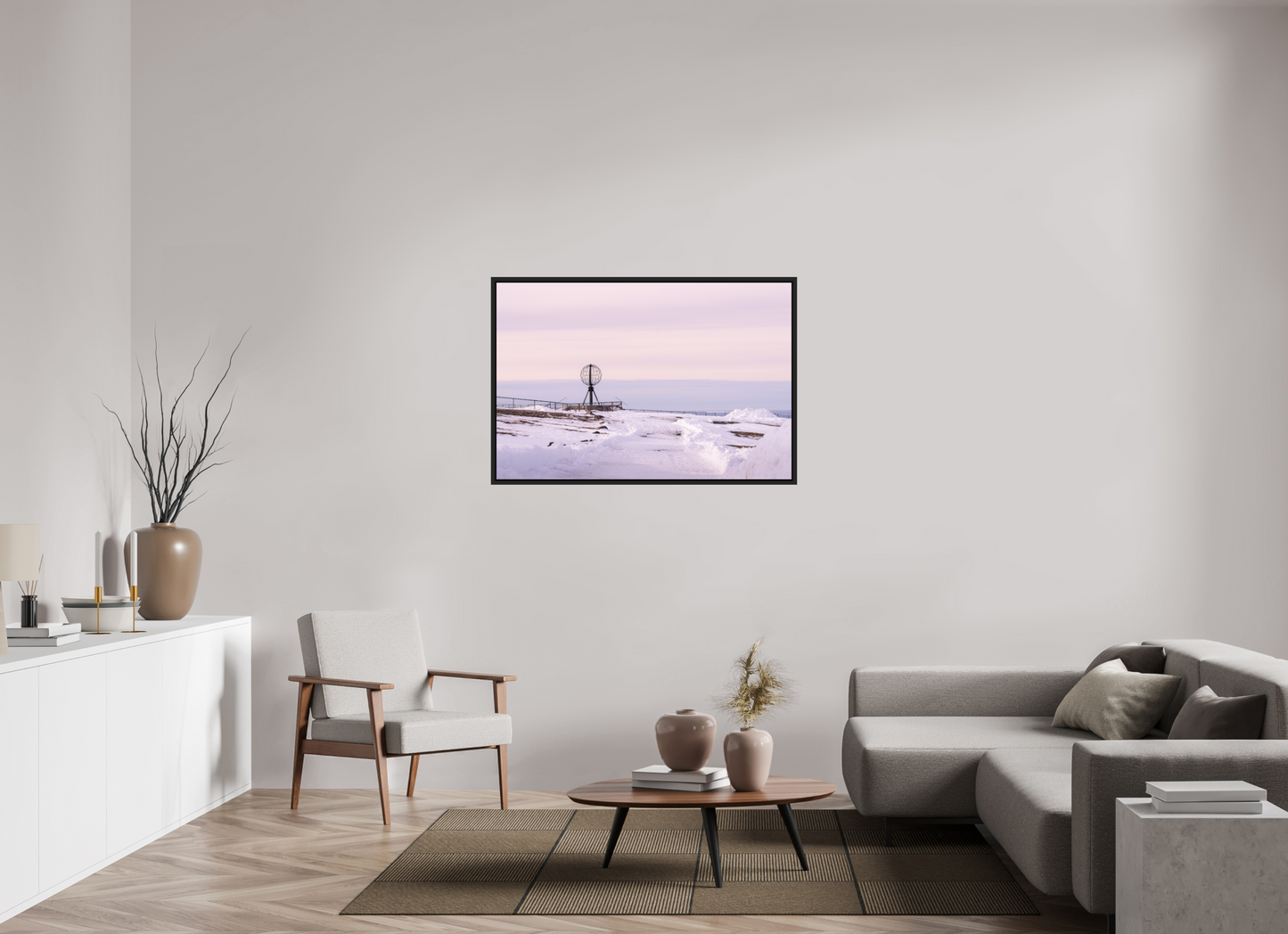 120 x 80 cm, Caisse Américaine Noir Mat Nordkapp