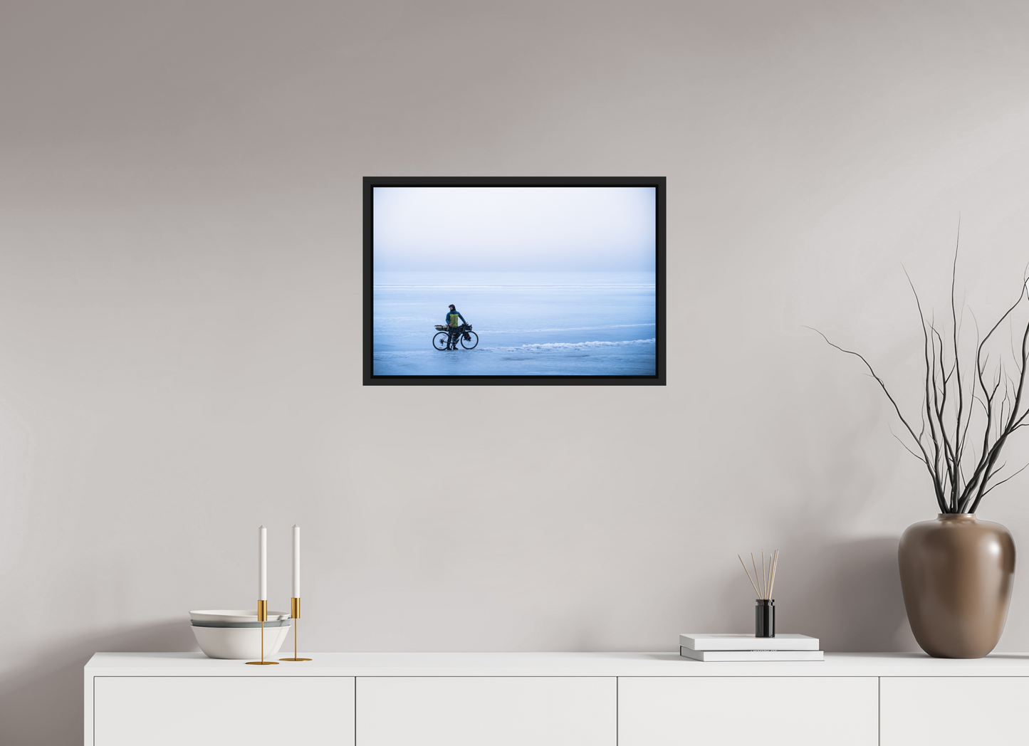 60 x 40 cm, Caisse Américaine Noir Mat Une page blanche