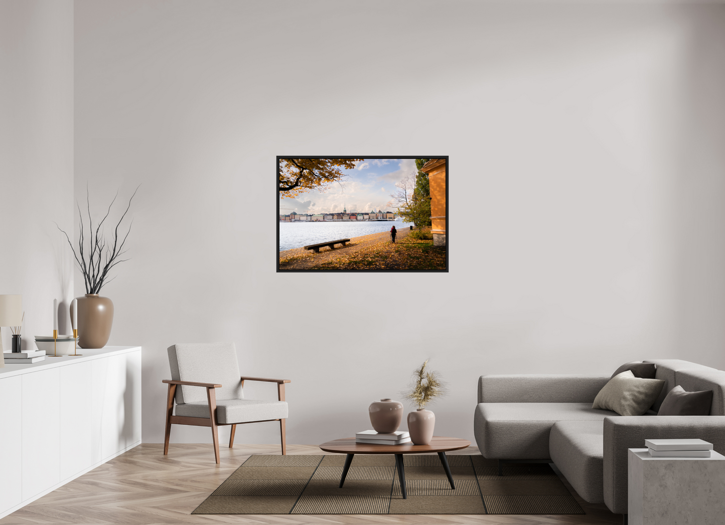 120 x 80 cm, Caisse Américaine Noir Mat Stockholm Islands