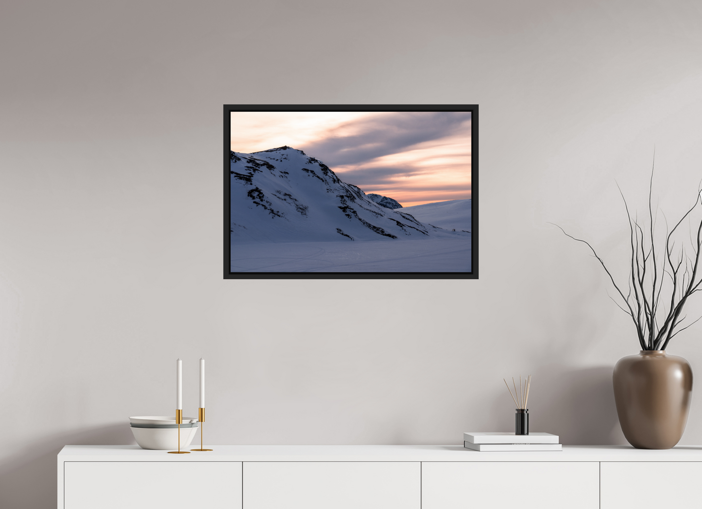 75 x 50 cm, Caisse Américaine Noir Mat Sur le chemin du retour