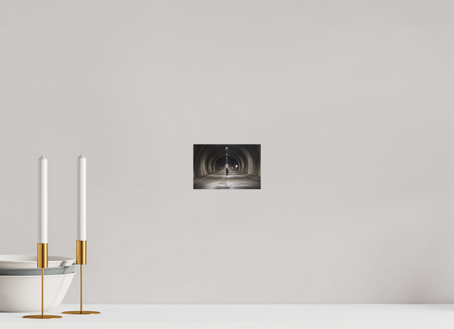 15 x 10 cm, Direct Printing On Aluminum Dibond Nordkapptunnelen