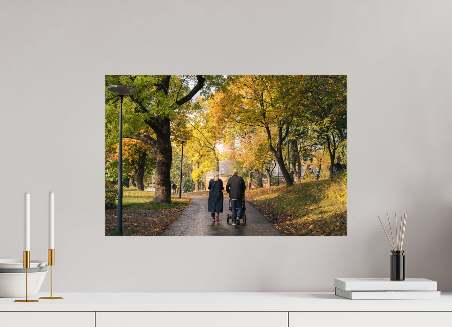 60 x 40 cm, Photo Print Under Acrylic Glass Stockholm couple