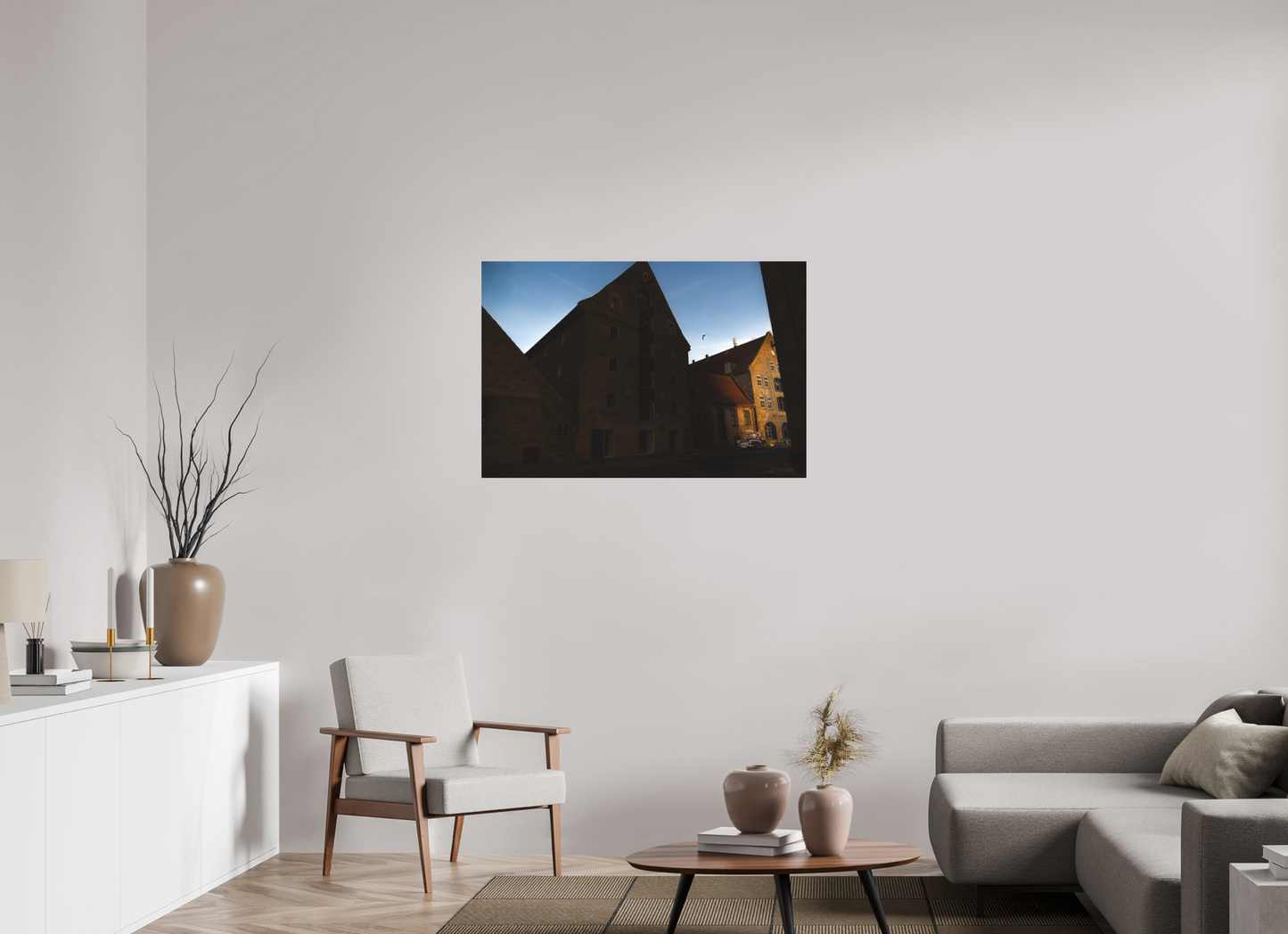 105 x 70 cm, Direct Printing On Aluminum Dibond Quartier des Ambassades