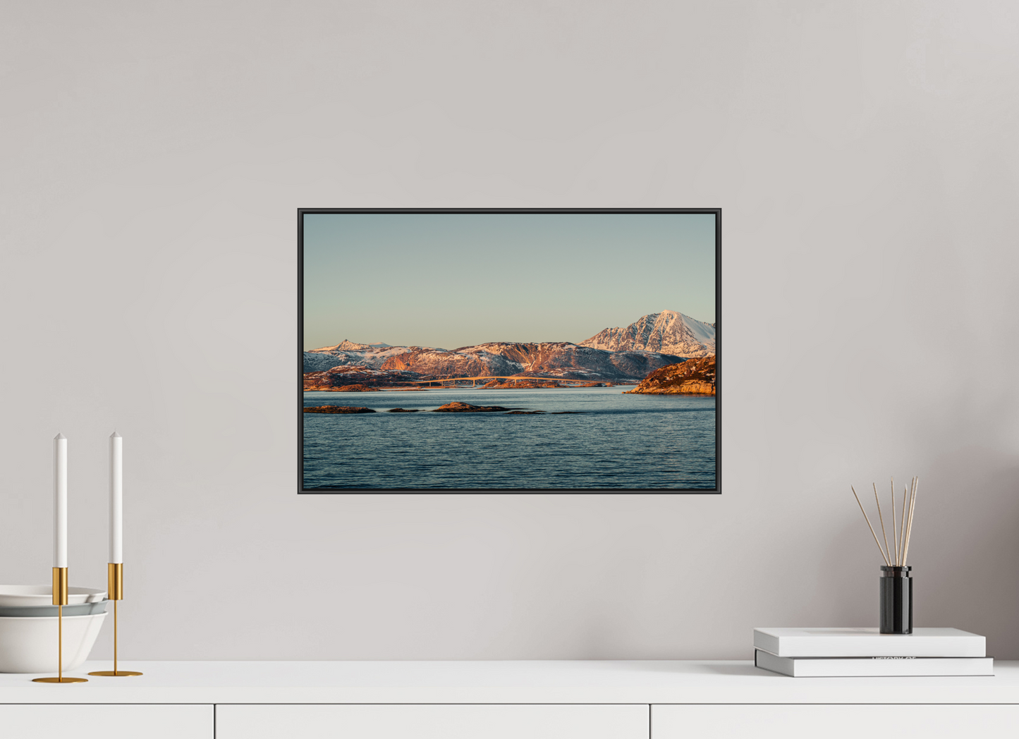 45 x 30 cm, Frame Aluminum Black Acrylic Glass Senja