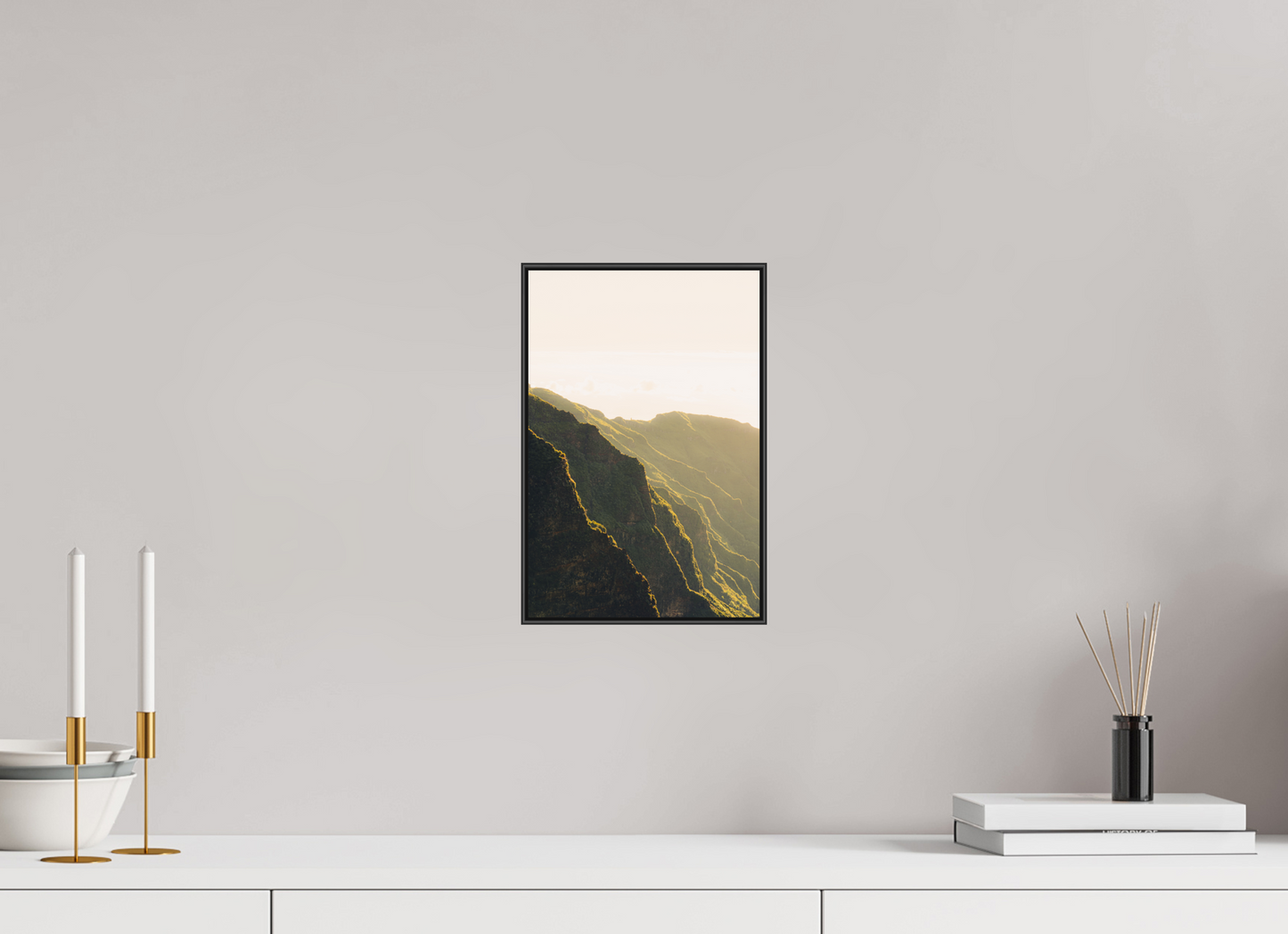 20 x 30 cm, Frame Aluminum Black Acrylic Glass Verada da Ilha