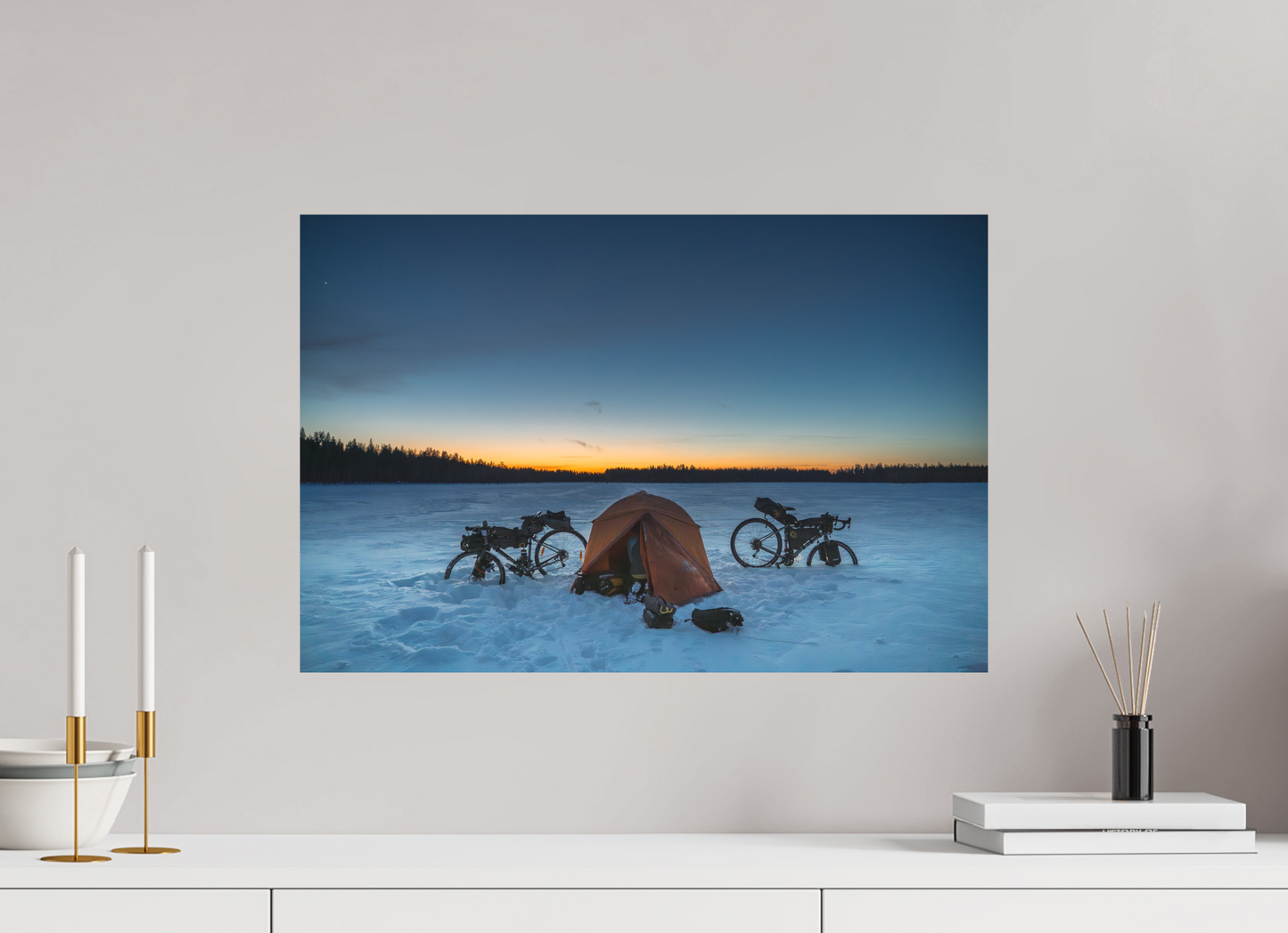 60 x 40 cm, Direct Printing On Aluminum Dibond Camp de base