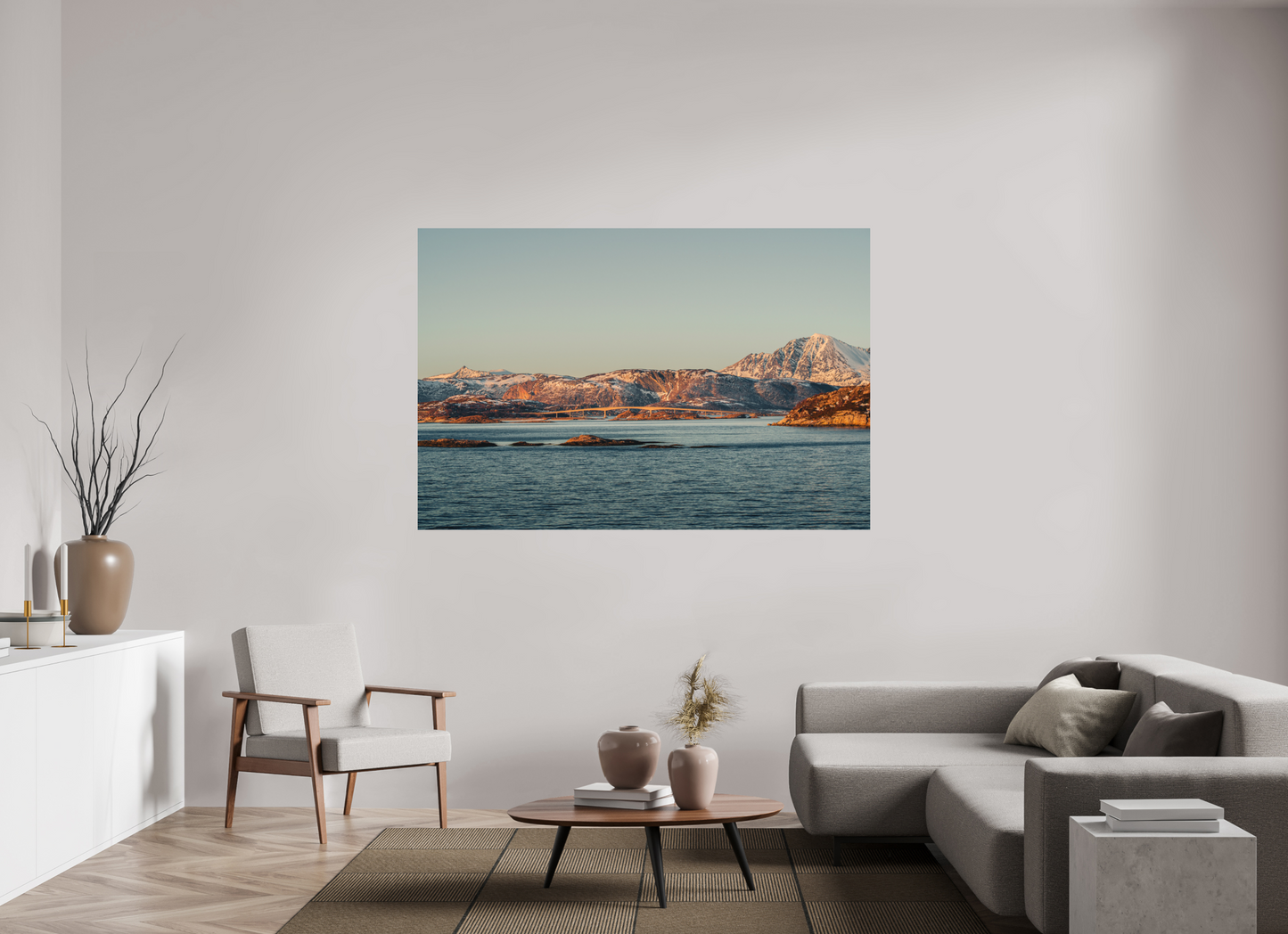 180 x 120 cm, Direct Printing On Aluminum Dibond Senja