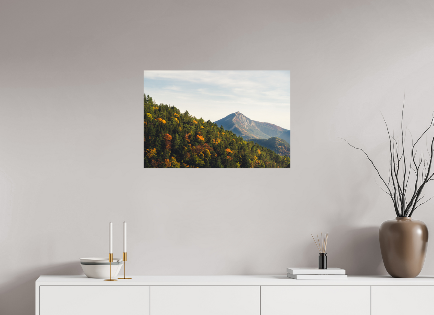75 x 50 cm, Photo Print On Fuji Crystal DP II Le Diois en Automne