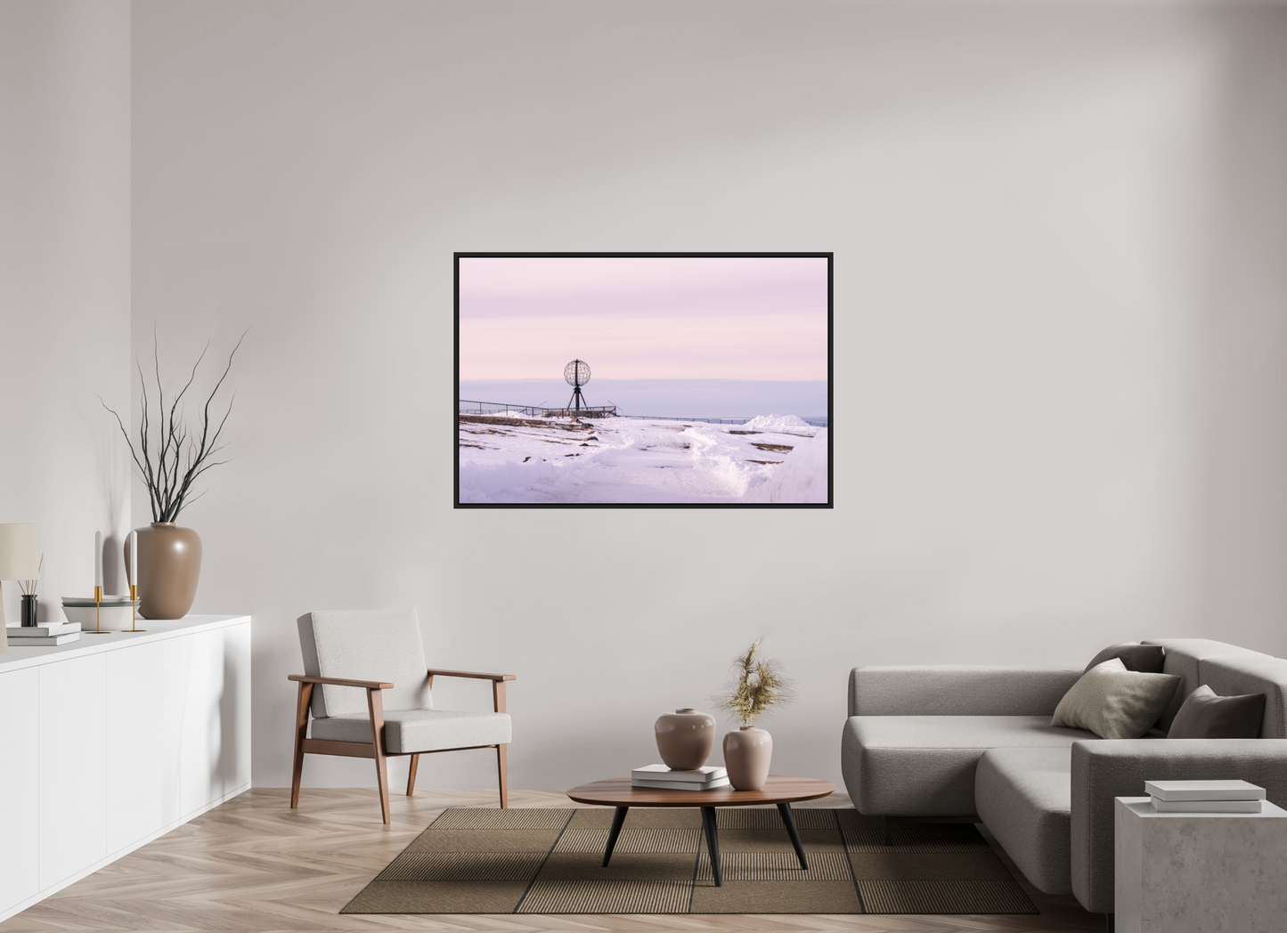 150 x 100 cm, Caisse Américaine Noir Mat Nordkapp