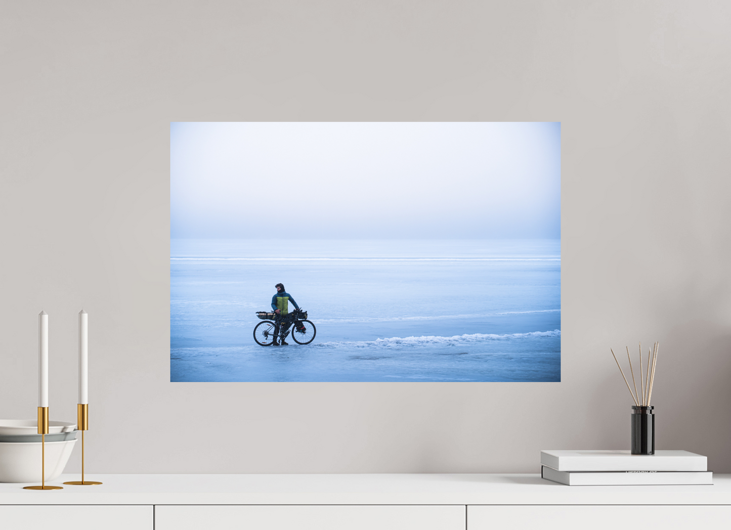 60 x 40 cm, Direct Printing On Aluminum Dibond Une page blanche