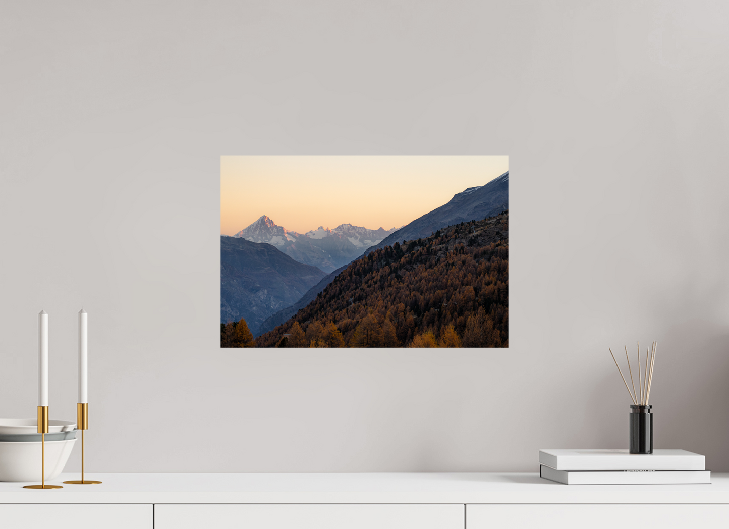 45 x 30 cm, Photo Print On Fuji Crystal DP II Vallée de Zermatt