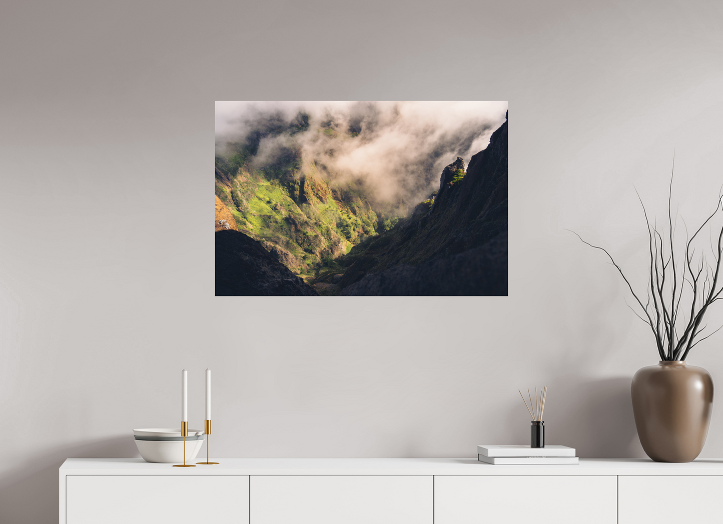 90 x 60 cm, Photo Print On Fuji Crystal DP II Passo entre Ruivo e Arieiro