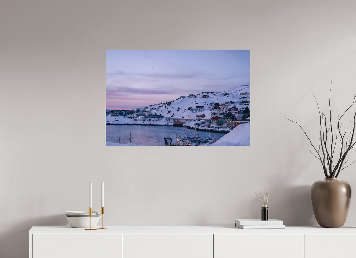 90 x 60 cm, Photo Print On Fuji Crystal DP II Village au bout du monde