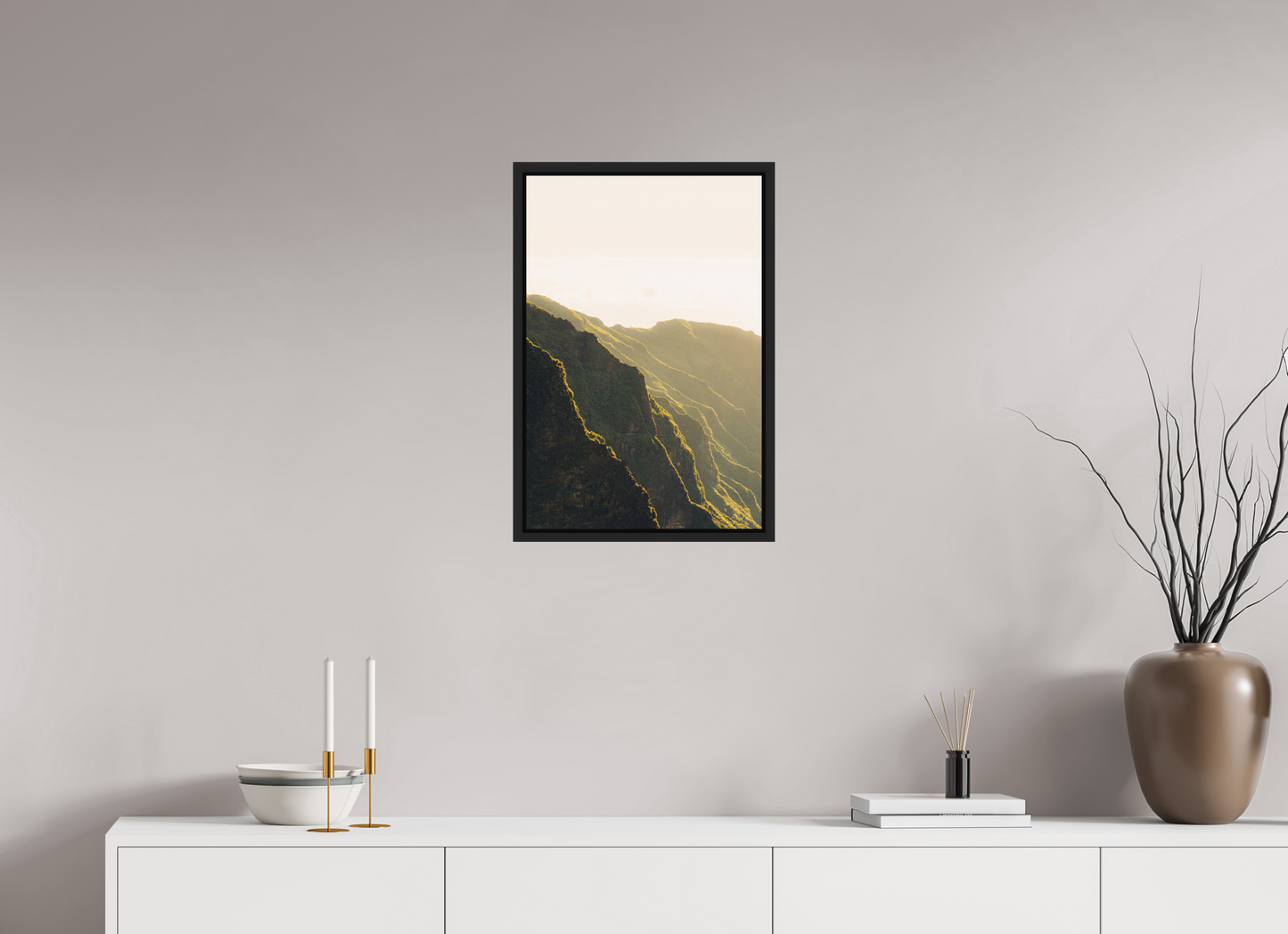 40 x 60 cm, Caisse Américaine Noir Mat Verada da Ilha