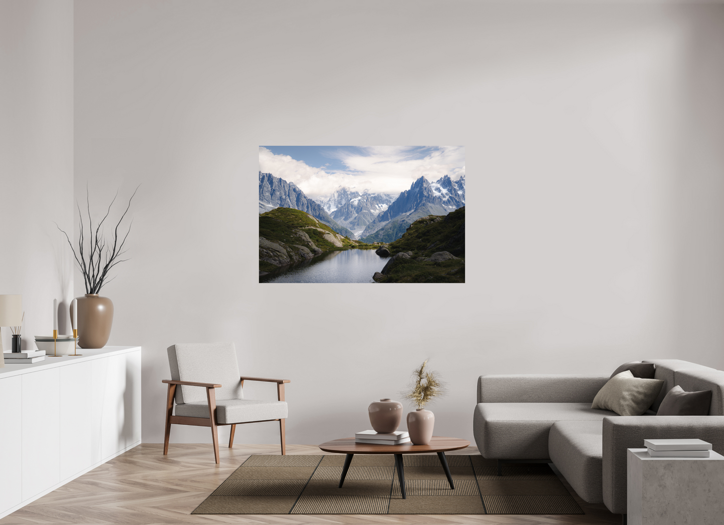150 x 100 cm, Photo Print On Fuji Crystal DP II Mer de Glace