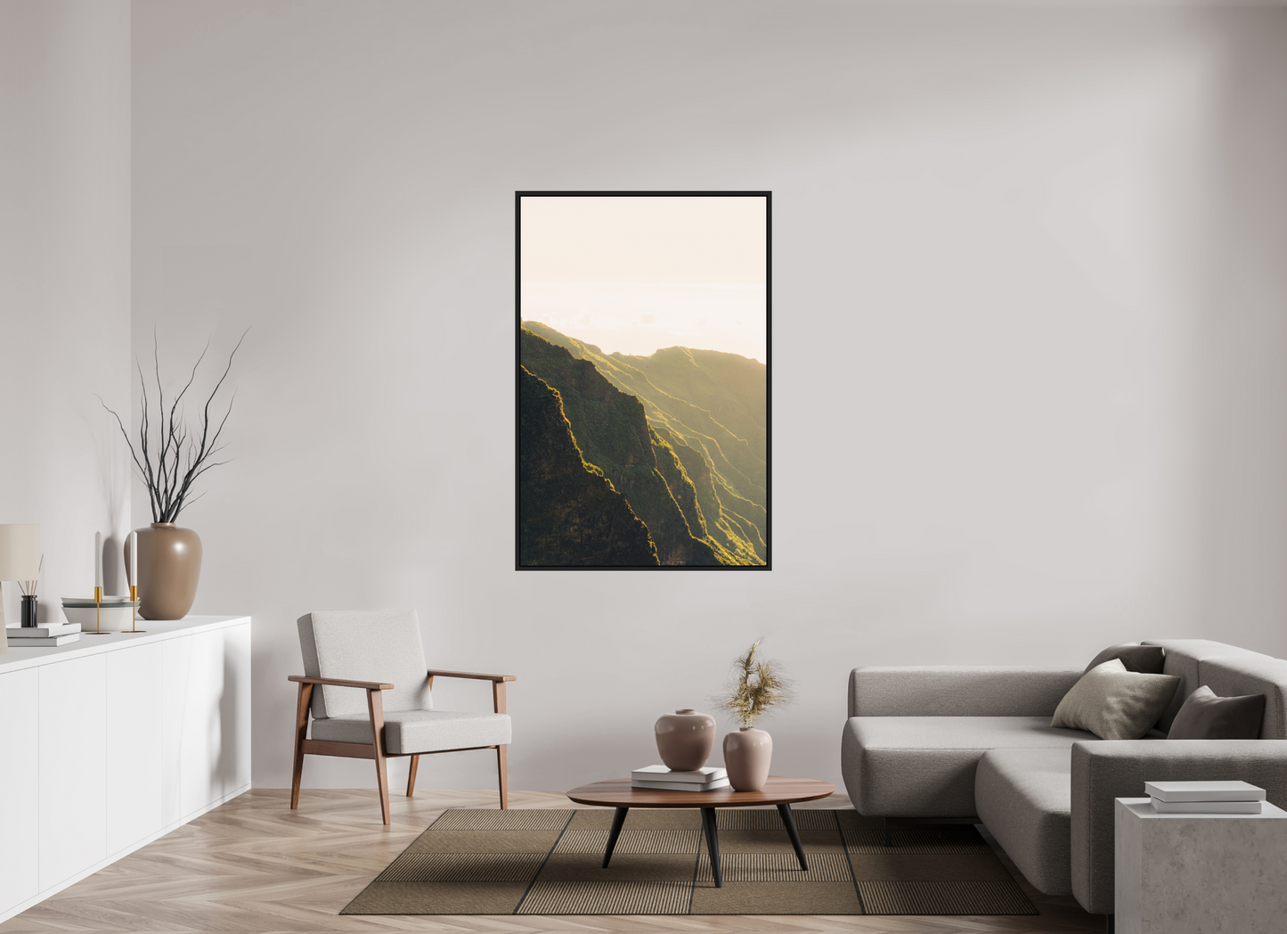 100 x 150 cm, Caisse Américaine Noir Mat Verada da Ilha
