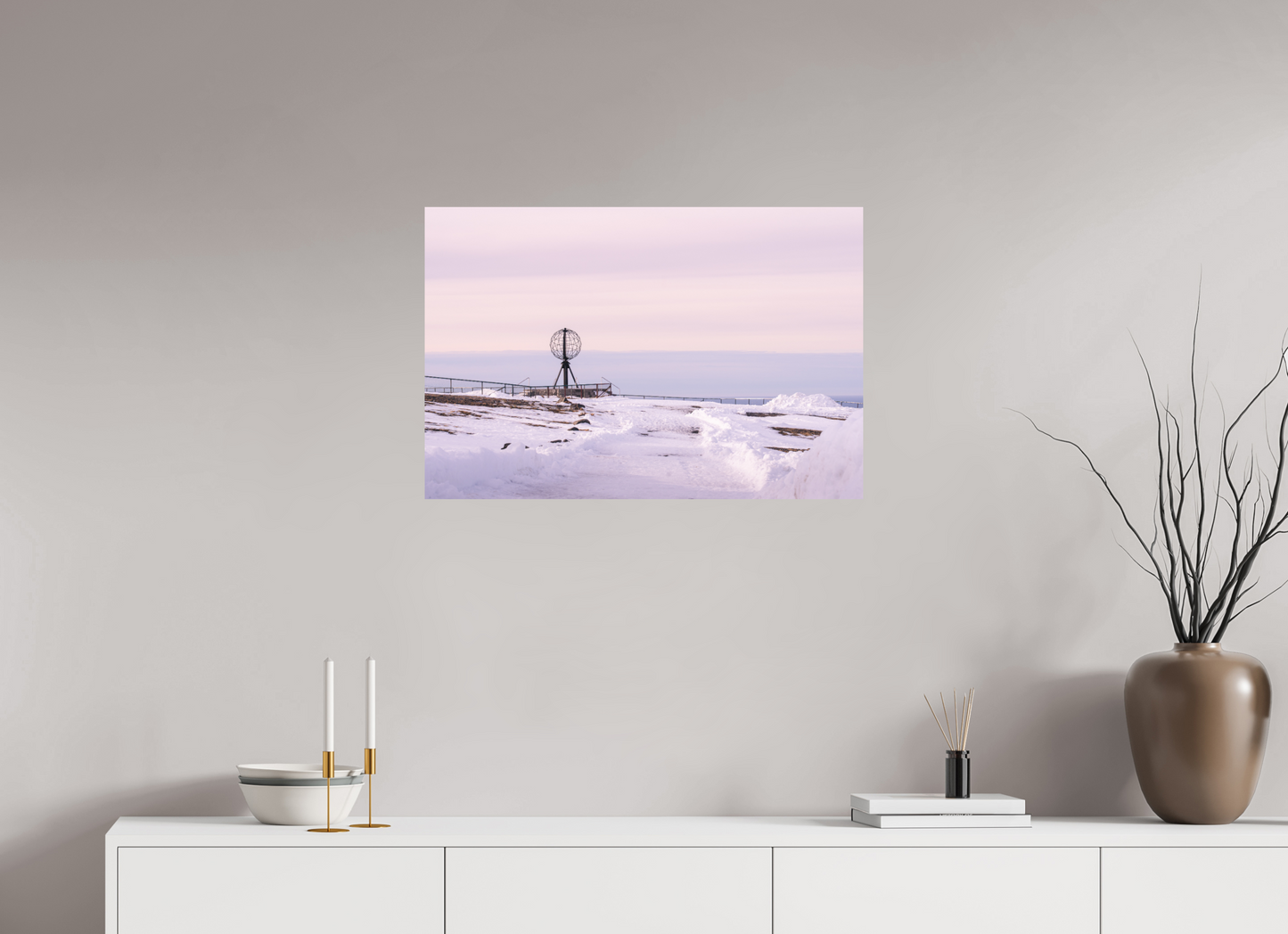 75 x 50 cm, Direct Printing On Aluminum Dibond Nordkapp