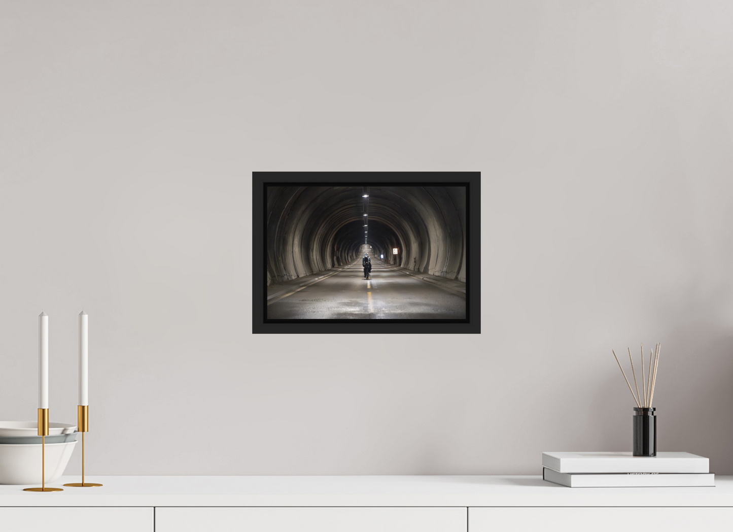 30 x 20 cm, Caisse Américaine Noir Mat Nordkapptunnelen