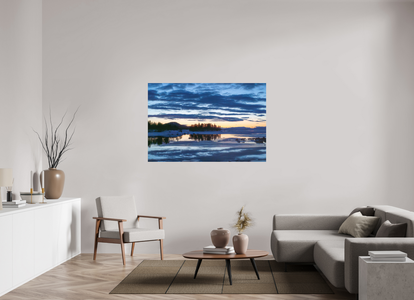 150 x 100 cm, Direct Printing On Aluminum Dibond Peinture Suédoise