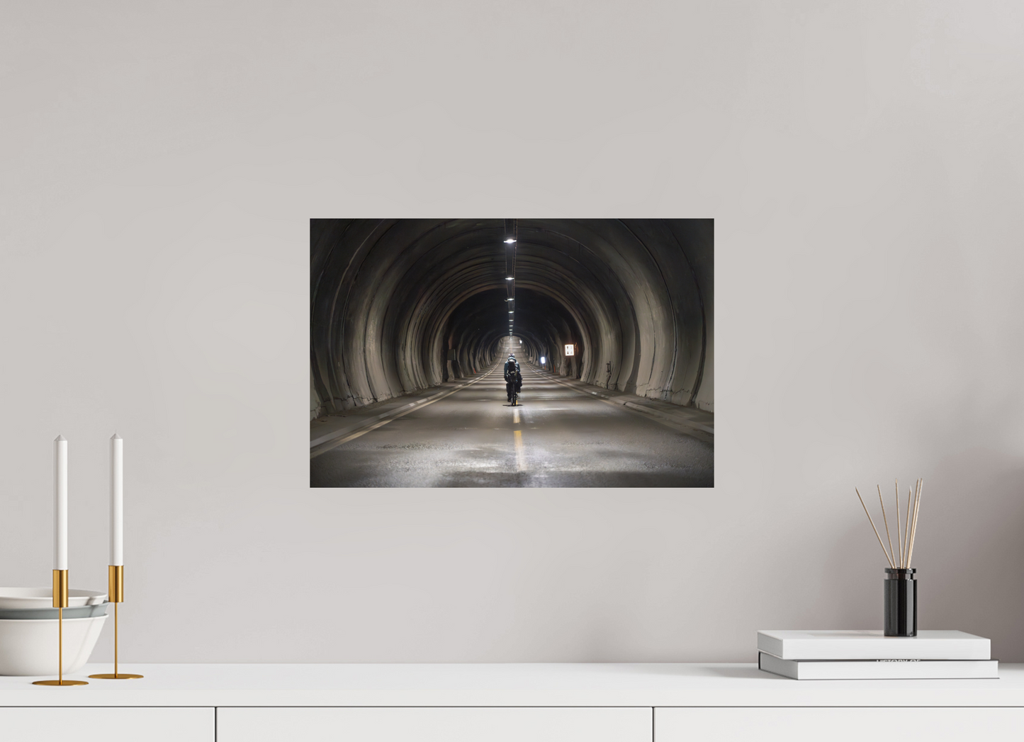 45 x 30 cm, Photo Print On Fuji Crystal DP II Nordkapptunnelen