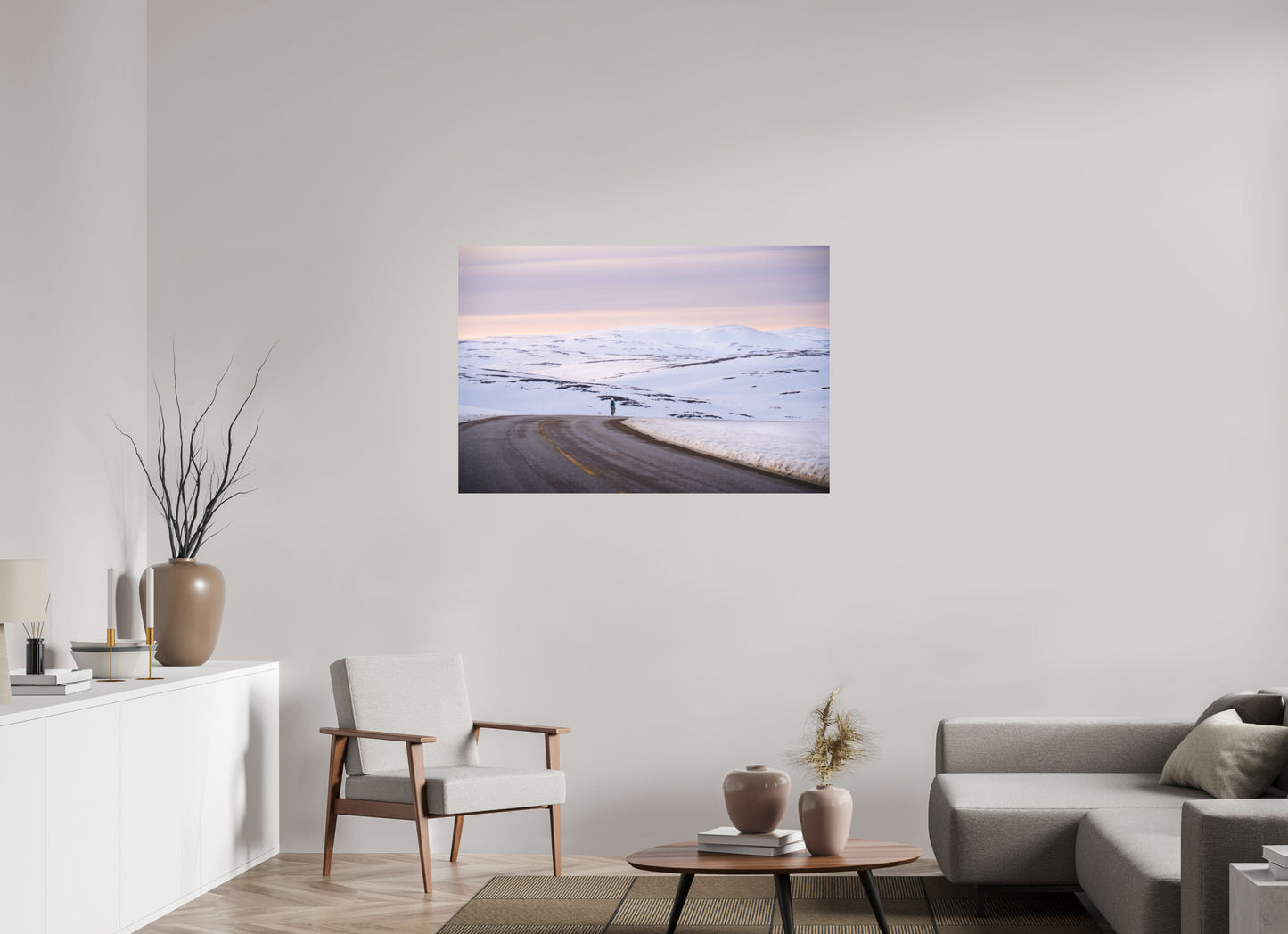 120 x 80 cm, Direct Printing On Aluminum Dibond Sur le chemin du retour 2