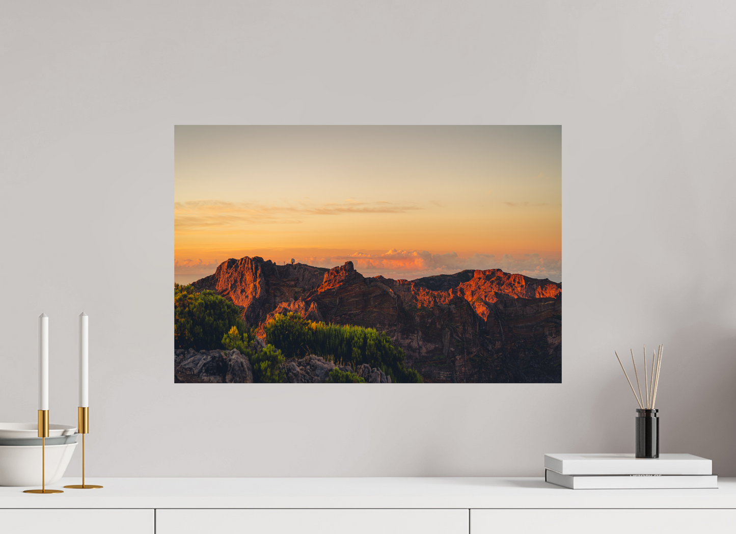 60 x 40 cm, Photo Print On Fuji Crystal DP II Pico do Arieiro at sunrise