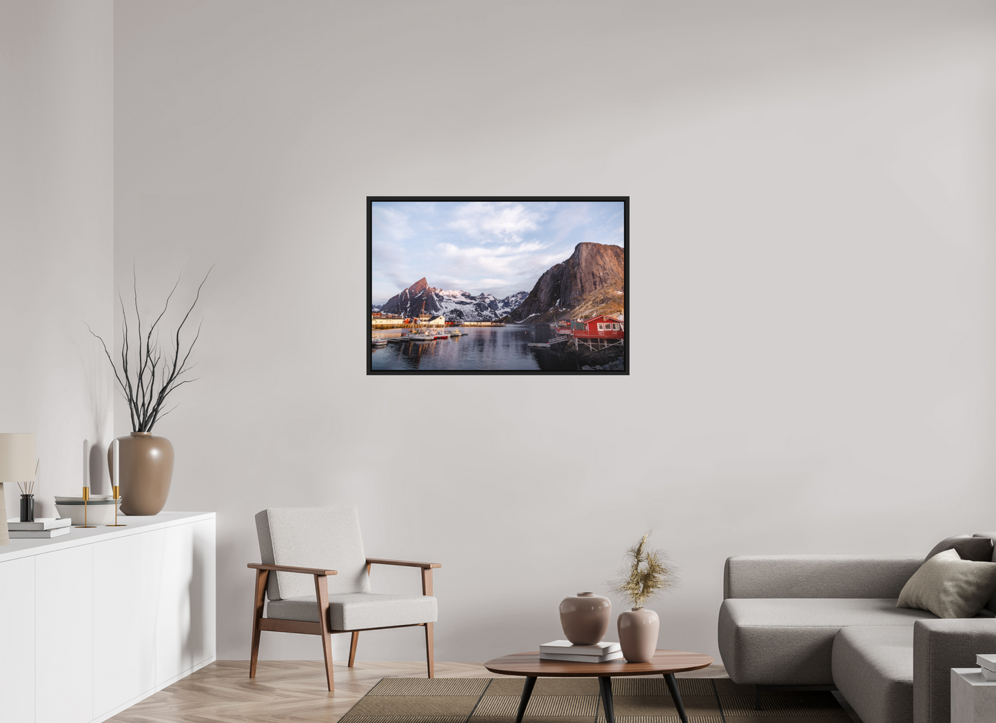 105 x 70 cm, Caisse Américaine Noir Mat Reine I