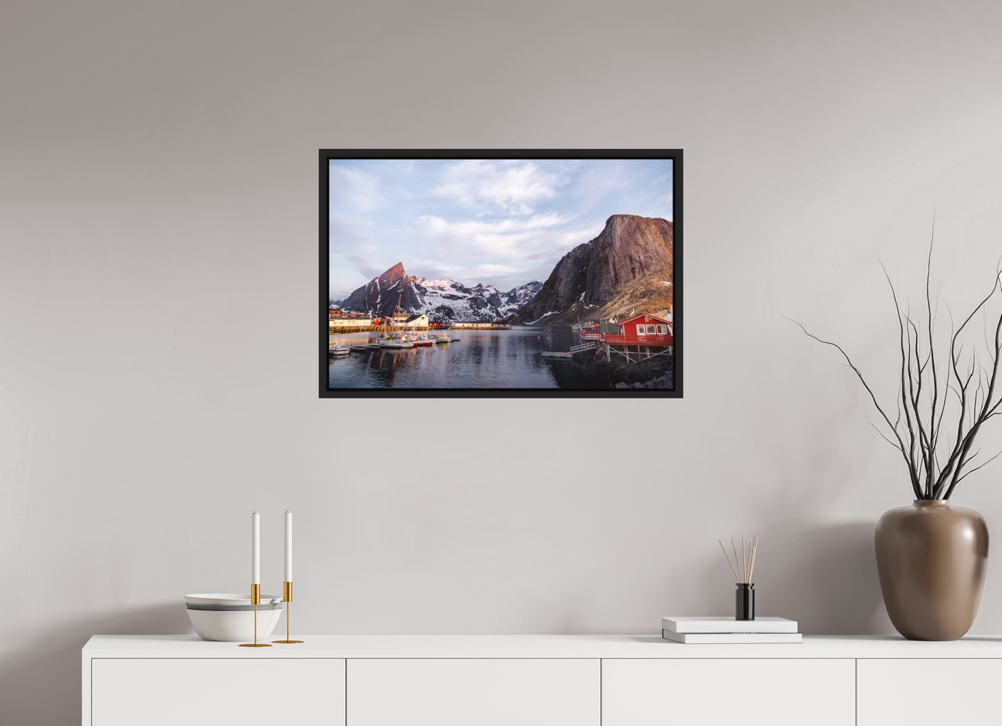 75 x 50 cm, Caisse Américaine Noir Mat Reine I