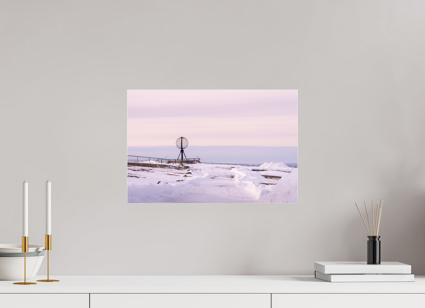 45 x 30 cm, Photo Print Under Acrylic Glass Nordkapp