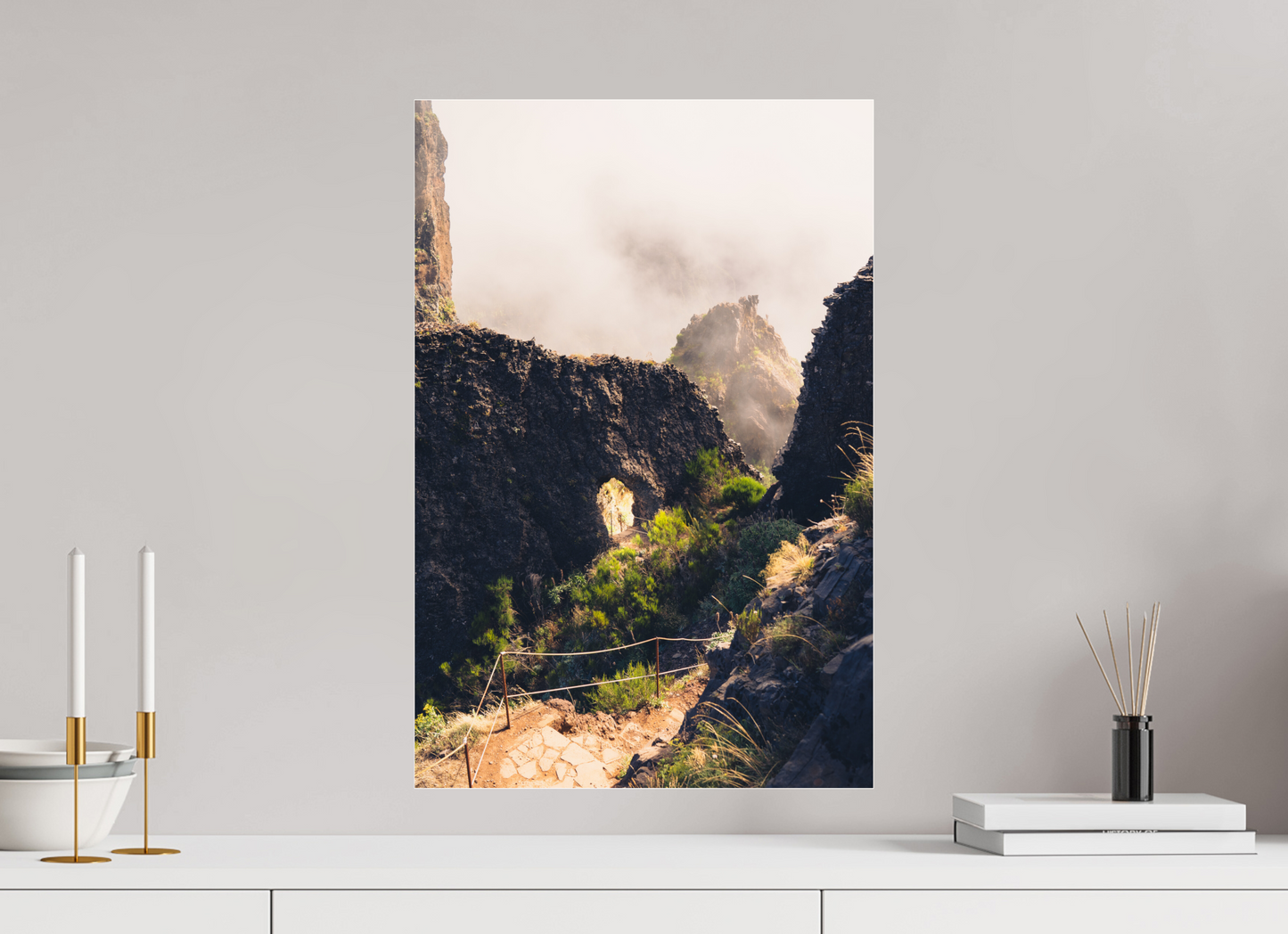 40 x 60 cm, Photo Print Under Acrylic Glass Vereda do Pico Ruivo