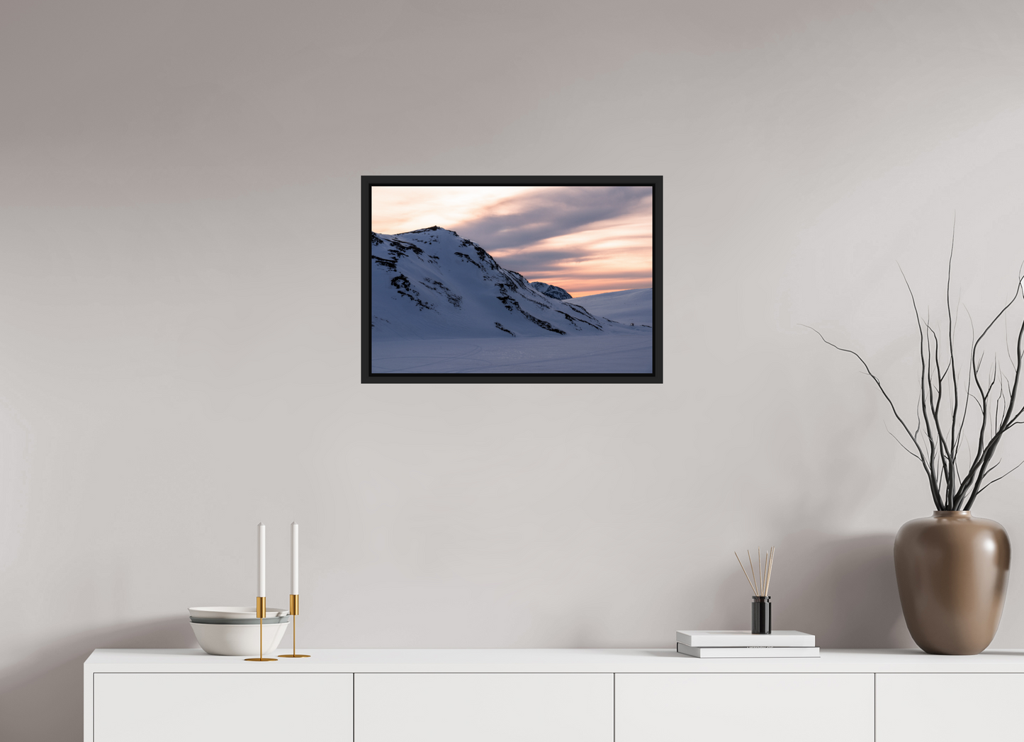 60 x 40 cm, Caisse Américaine Noir Mat Sur le chemin du retour