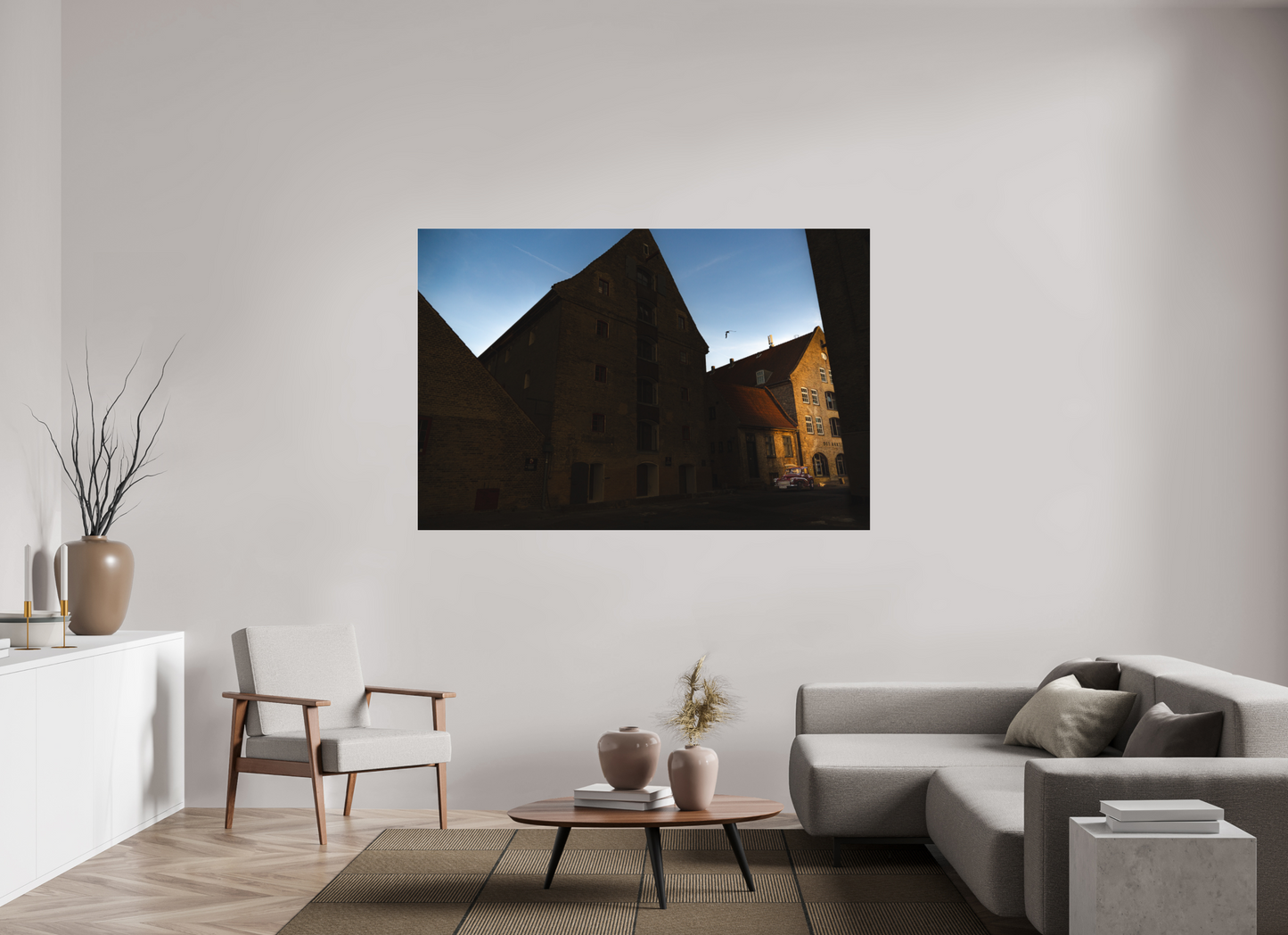 180 x 120 cm, Photo Print Under Acrylic Glass Quartier des Ambassades