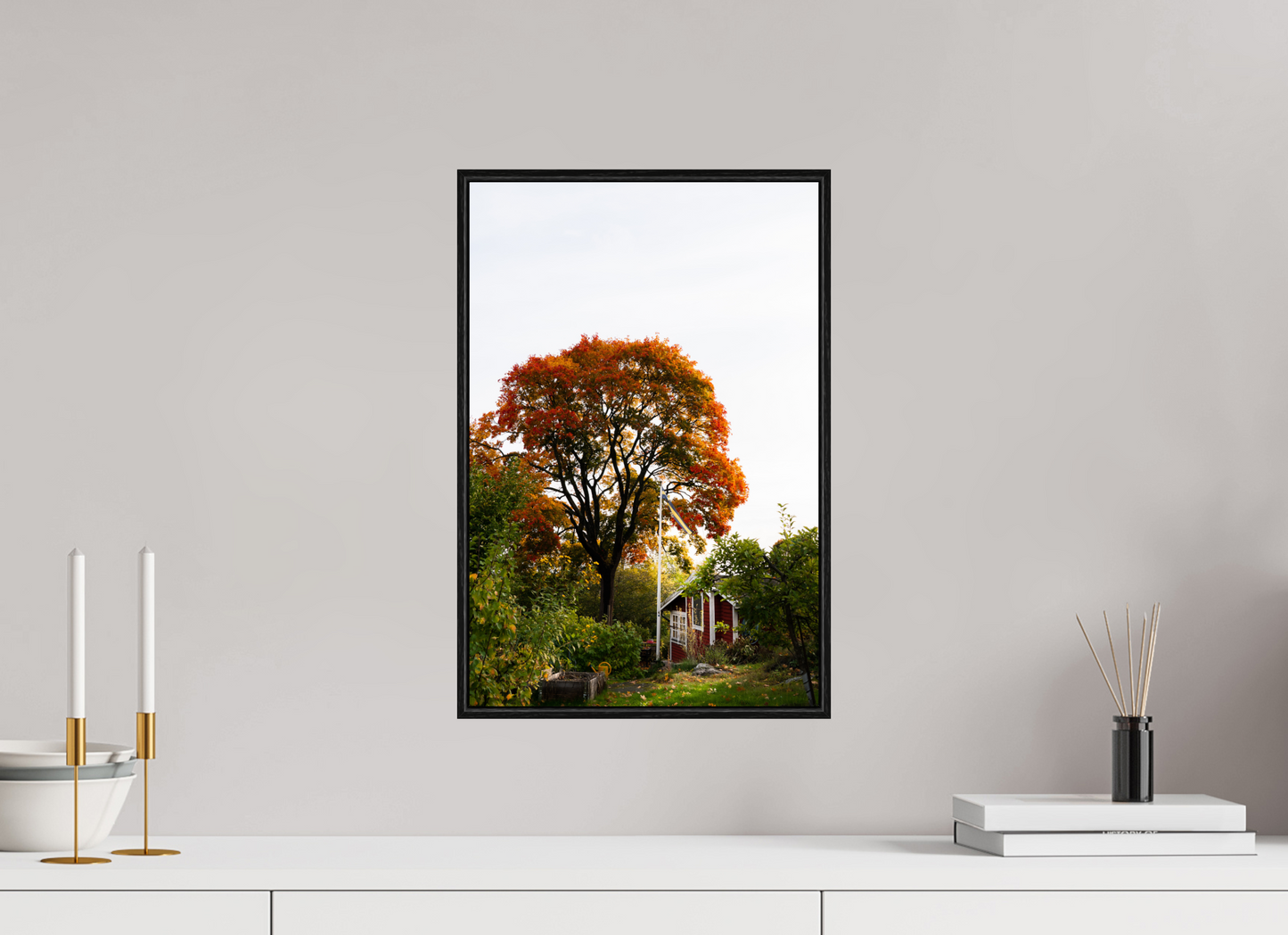 30 x 45 cm, Wooden Frame Black Oak Acrylic Glass Tantolunden Parc III