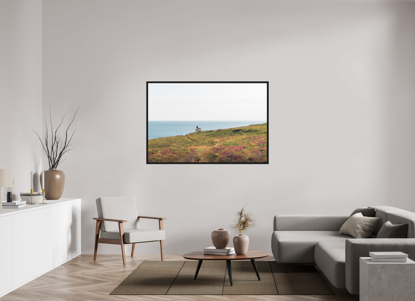 150 x 100 cm, Caisse Américaine Noir Mat Peinture de Bretagne