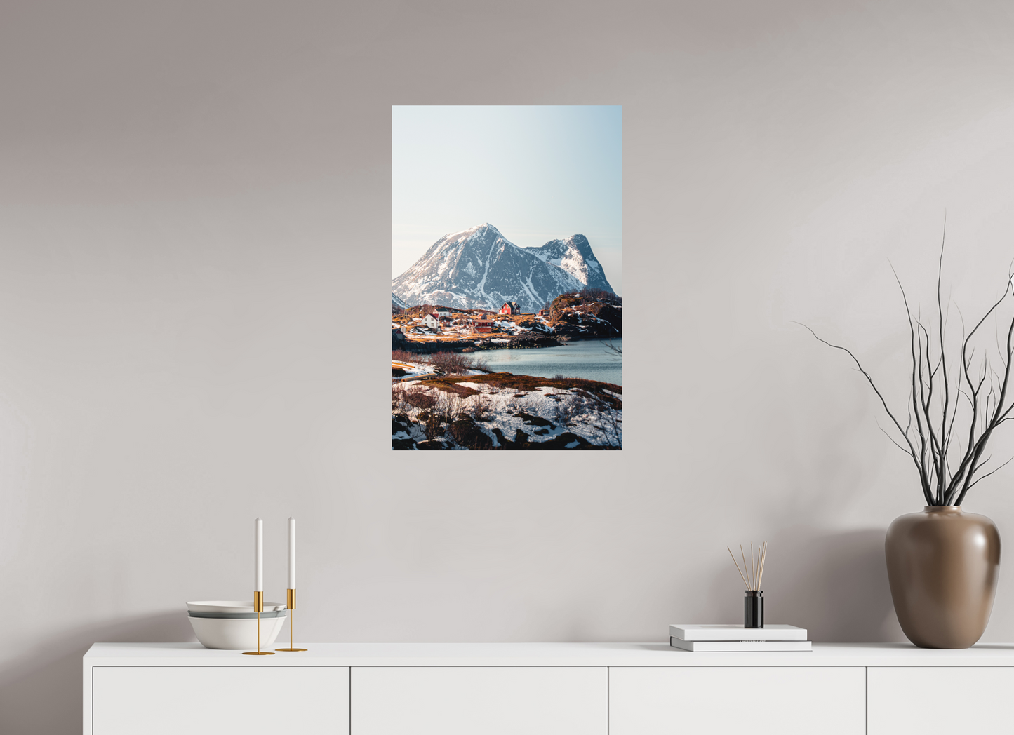 50 x 75 cm, Direct Printing On Aluminum Dibond Senja III