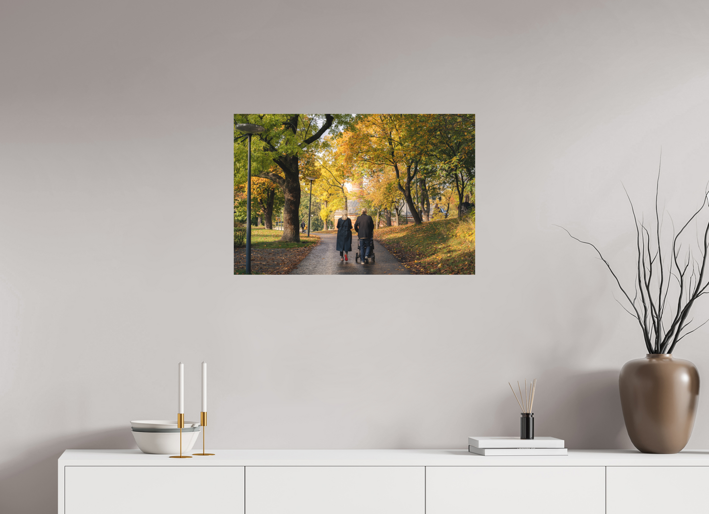 75 x 50 cm, Direct Printing On Aluminum Dibond Stockholm couple