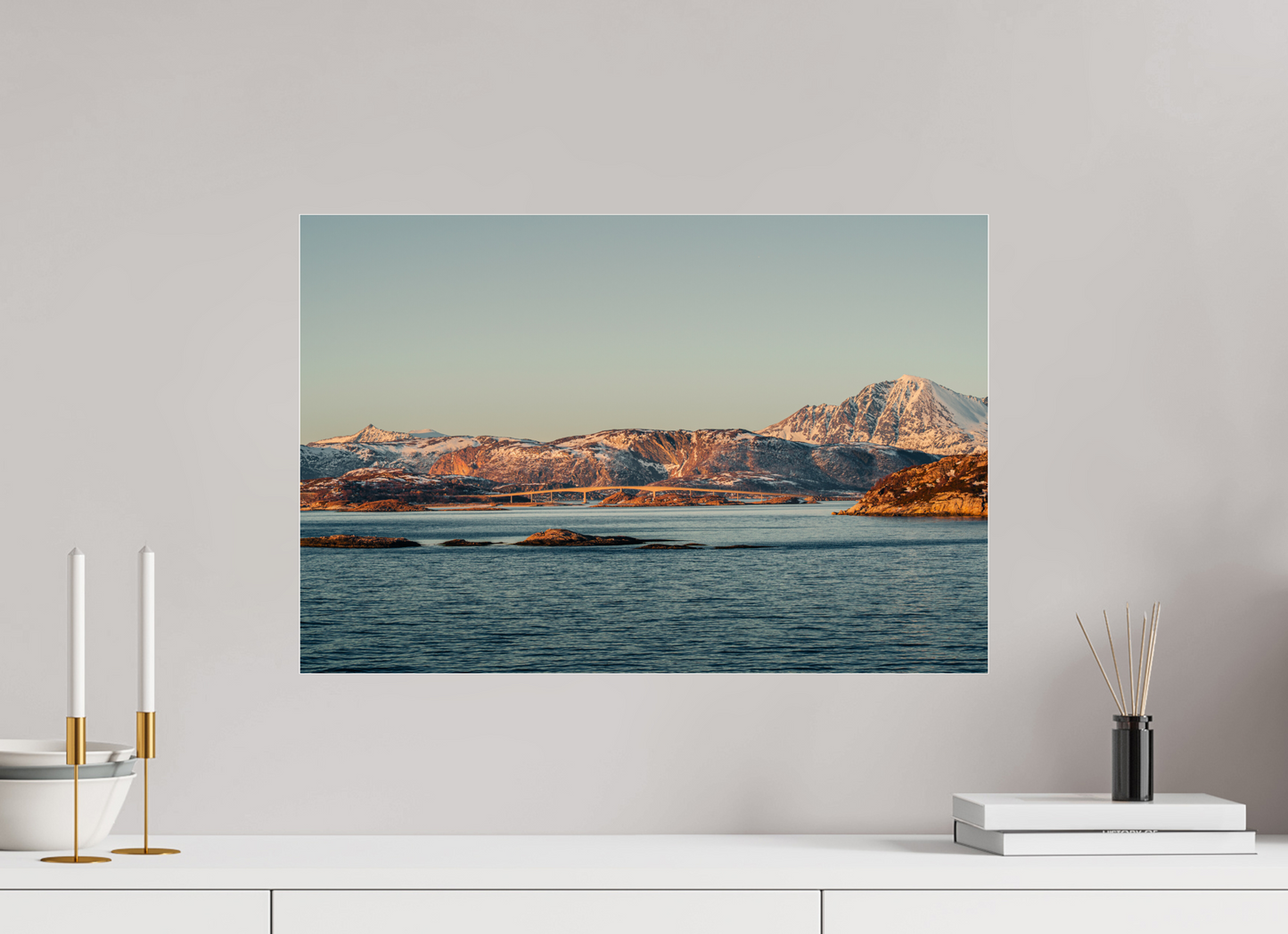 60 x 40 cm, Photo Print Under Acrylic Glass Senja