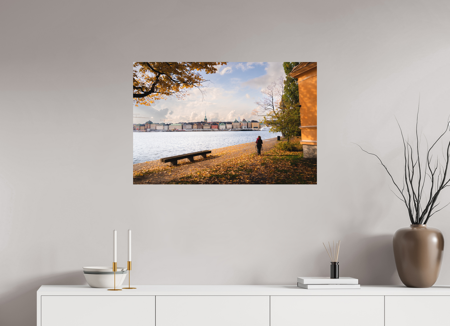 90 x 60 cm, Direct Printing On Aluminum Dibond Stockholm Islands